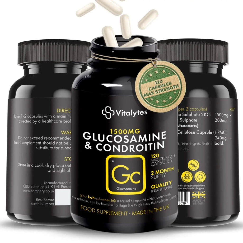 Vitalytes Marine Collagen Supplement 2400mg | 120 Marine Collagen Capsules Made in The UK - AB Mystery