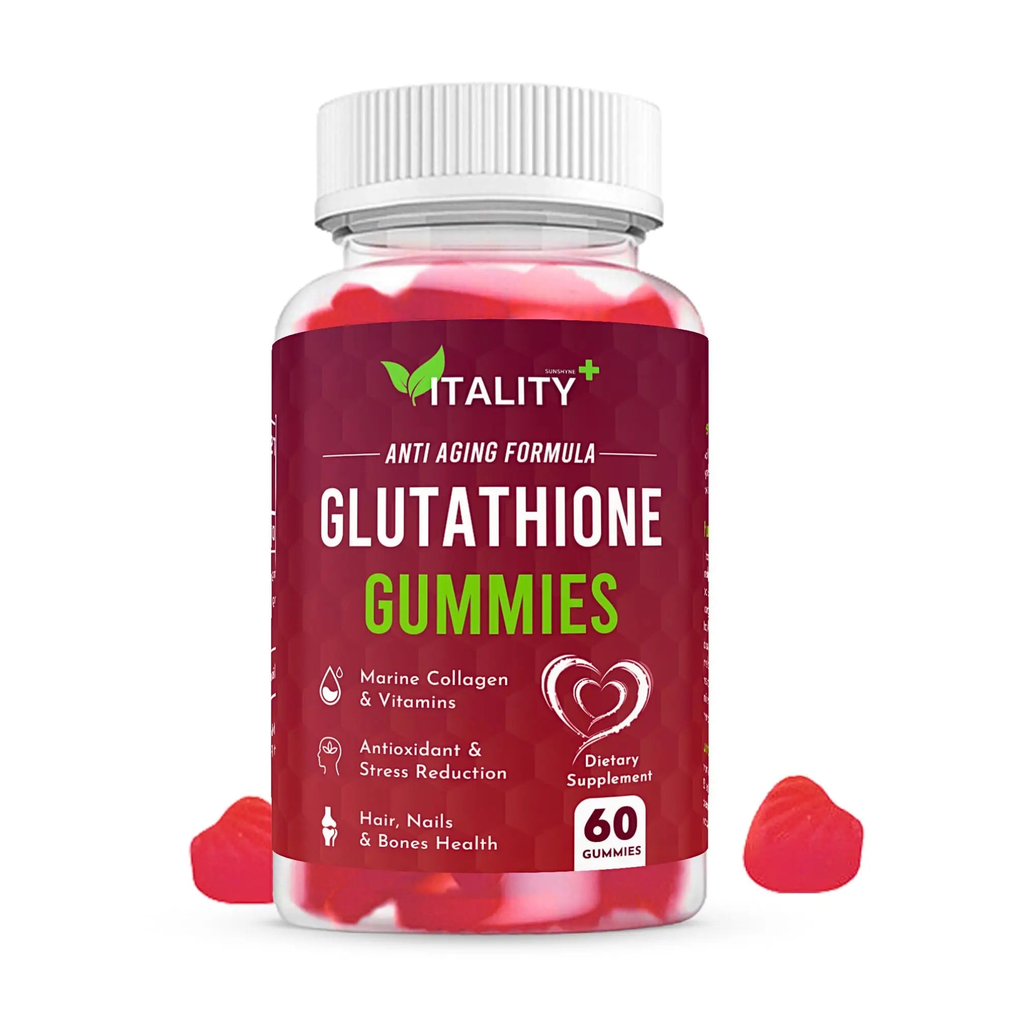 2 Pack Glutathione Gummies | with Marine Collagen | 1050mg per Serving | Antioxidant Support - AB Mystery