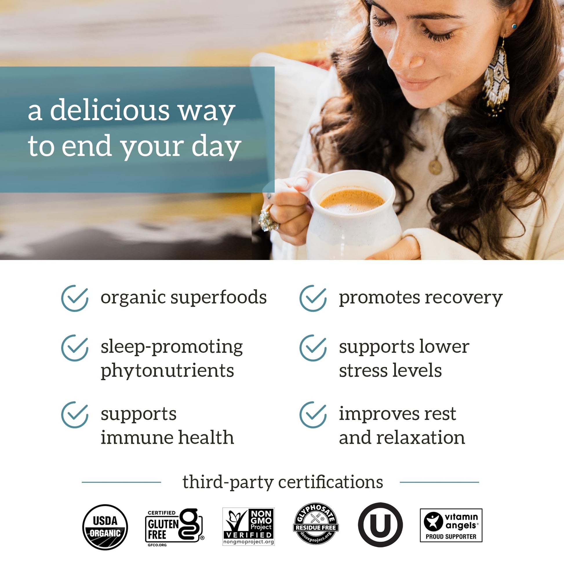 Organifi: Gold - Superfood Supplement Powder- 90 Servings (3 Pack) - Stress Support - AB Mystery