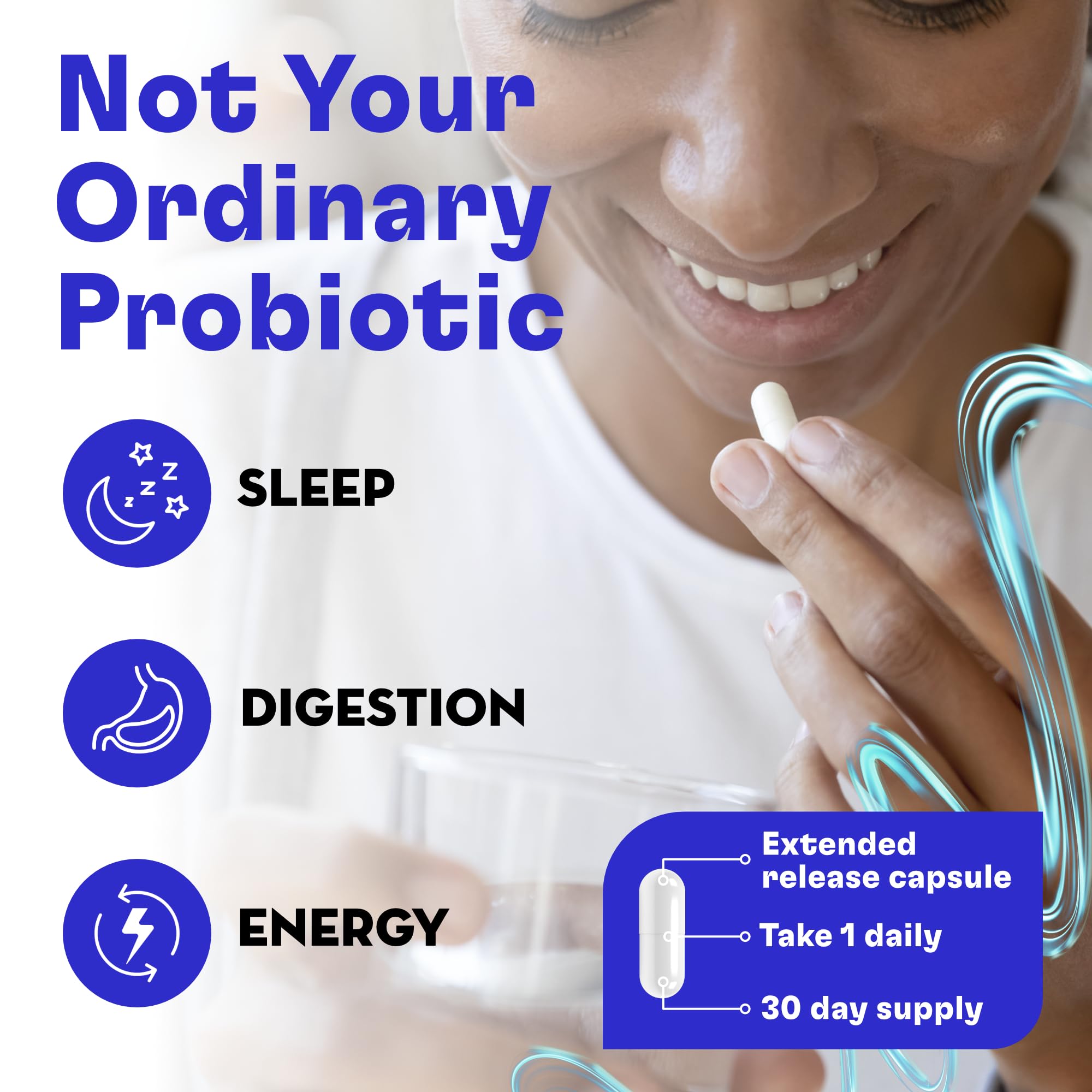 FITBIOMICS Nella Gut Health Supplements for Women & Men (30 Capsules) - AB Mystery