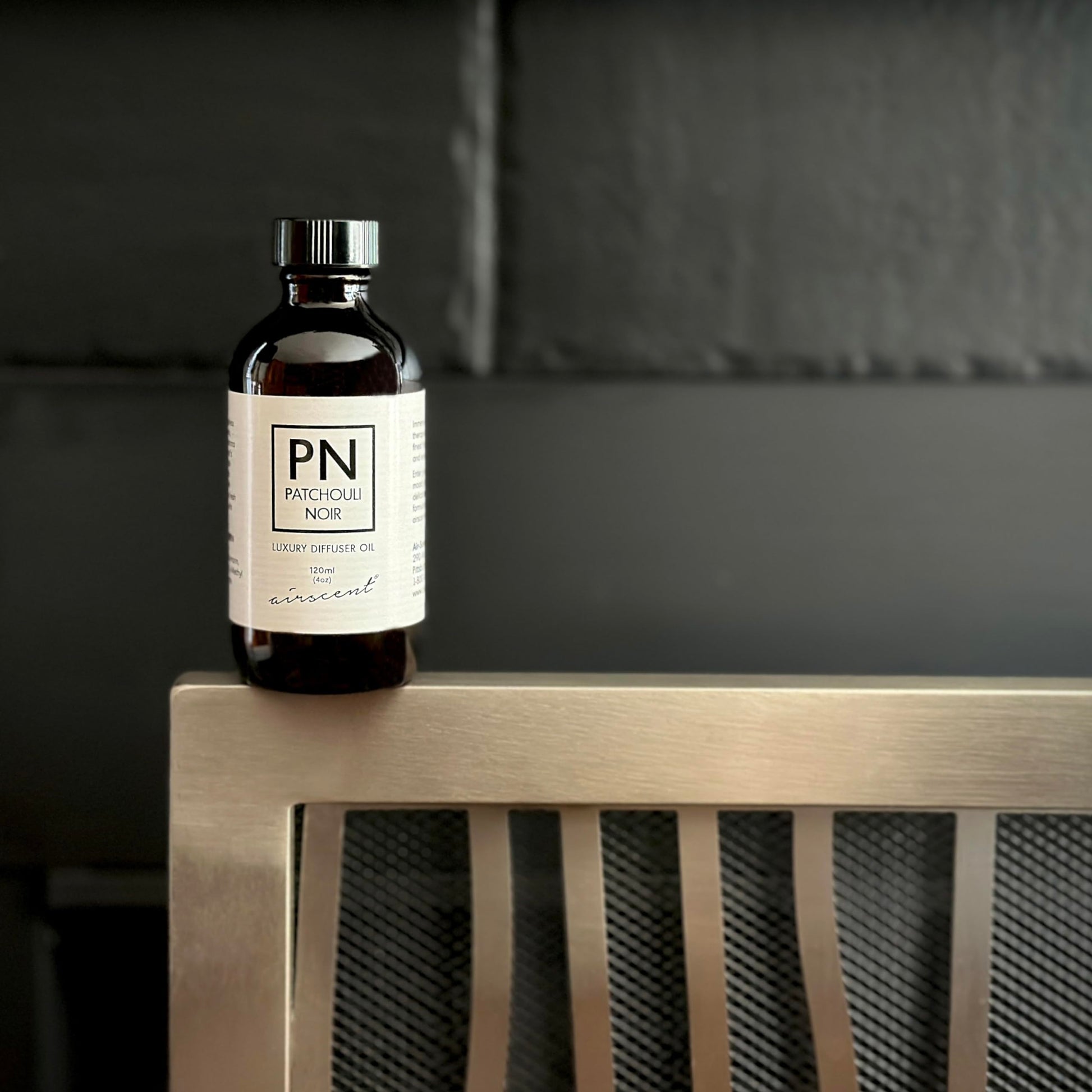 Patchouli Noir Diﬀuser Oil - Air-Scent Aroma and Essential Oil Blend - 120 Milliliter (4 ﬂ oz) Bottle - AB Mystery