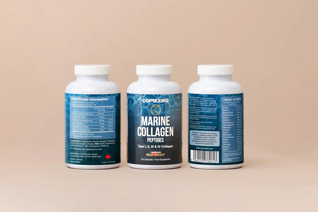 CORREXIKO Marine Collagen Pills, High Strength 2200mg Anti-Ageing Tablets CORREXIKO