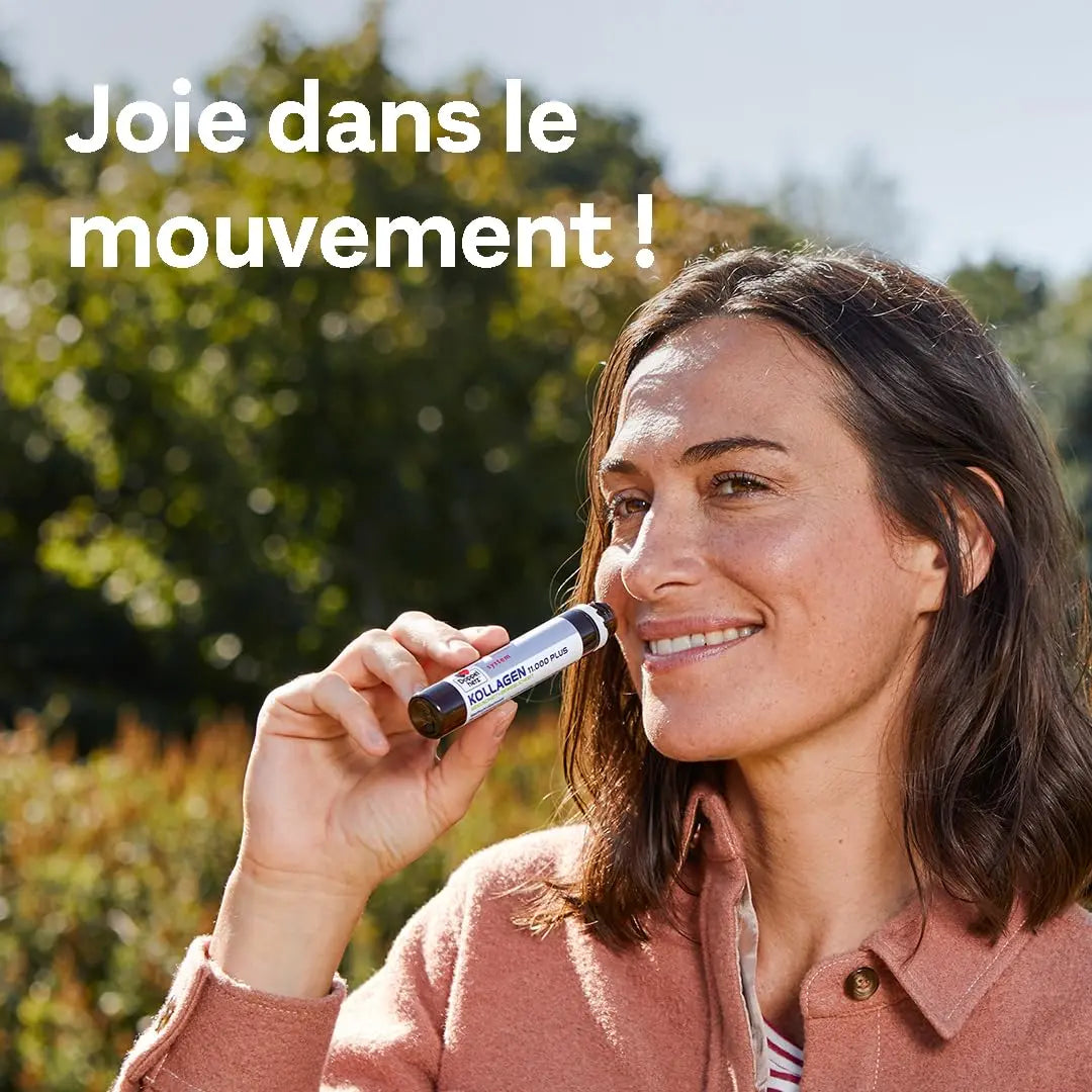 Doppelherz - Kollagen 11000 Plus - Collagen hydrolysate, chondroitin Sulphate, Vitamins C and D and Trace Elements - for Bones, cartilages and tendons - Wild Berry Flavour Liquid- 30 Bottles of 25ml - AB Mystery