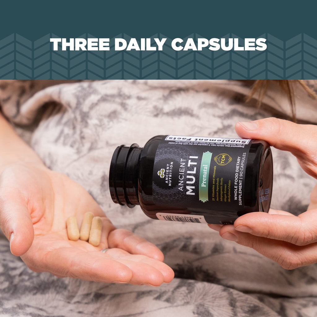 Ancient Nutrition Prenatal Vitamins, Multivitamin for Women with Vitamin C, B12, Magnesium and Folate Ancient Nutrition