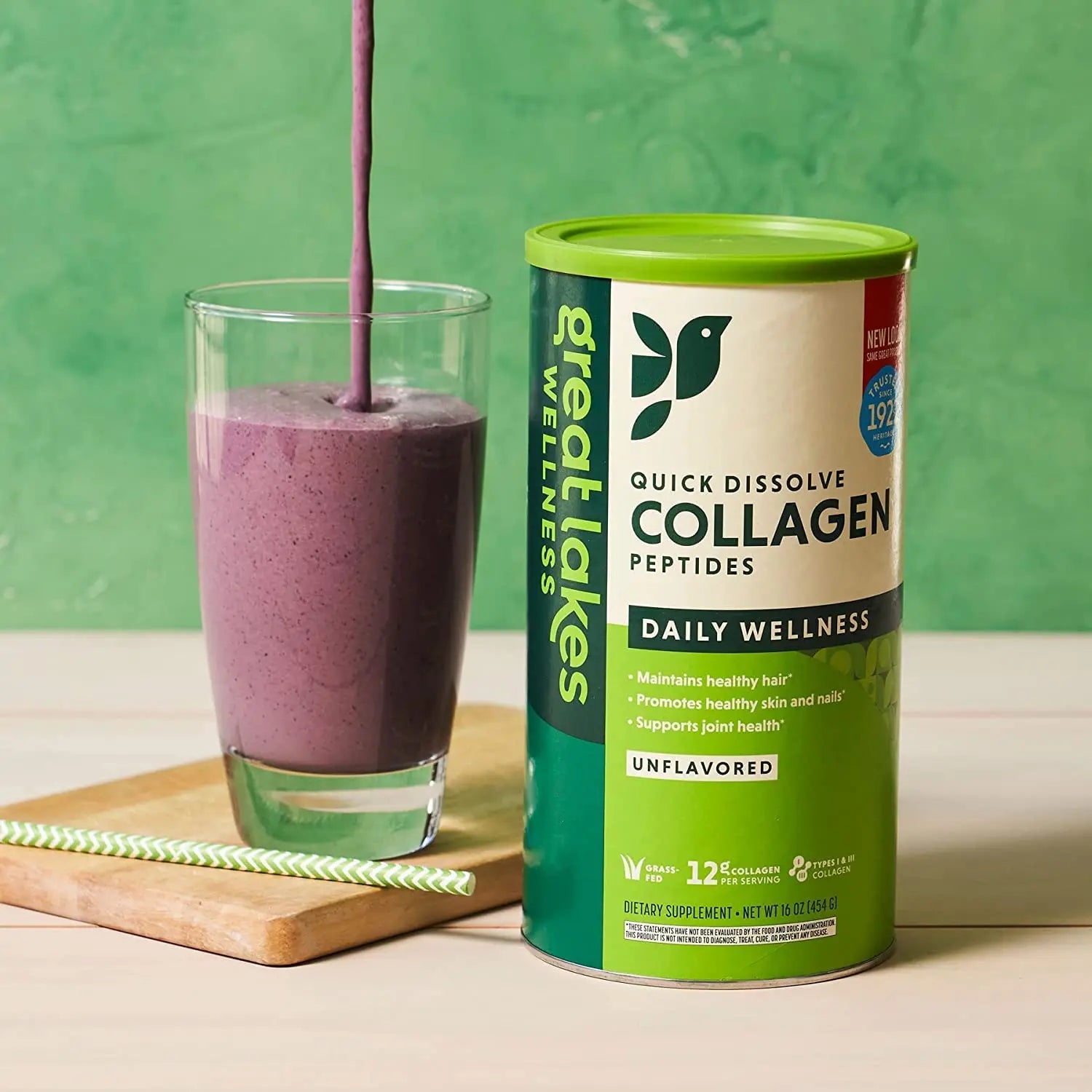 Great Lakes Gelatin Collagen Hydrolysate 454g (UK/EU Compliant can) (3) - AB Mystery