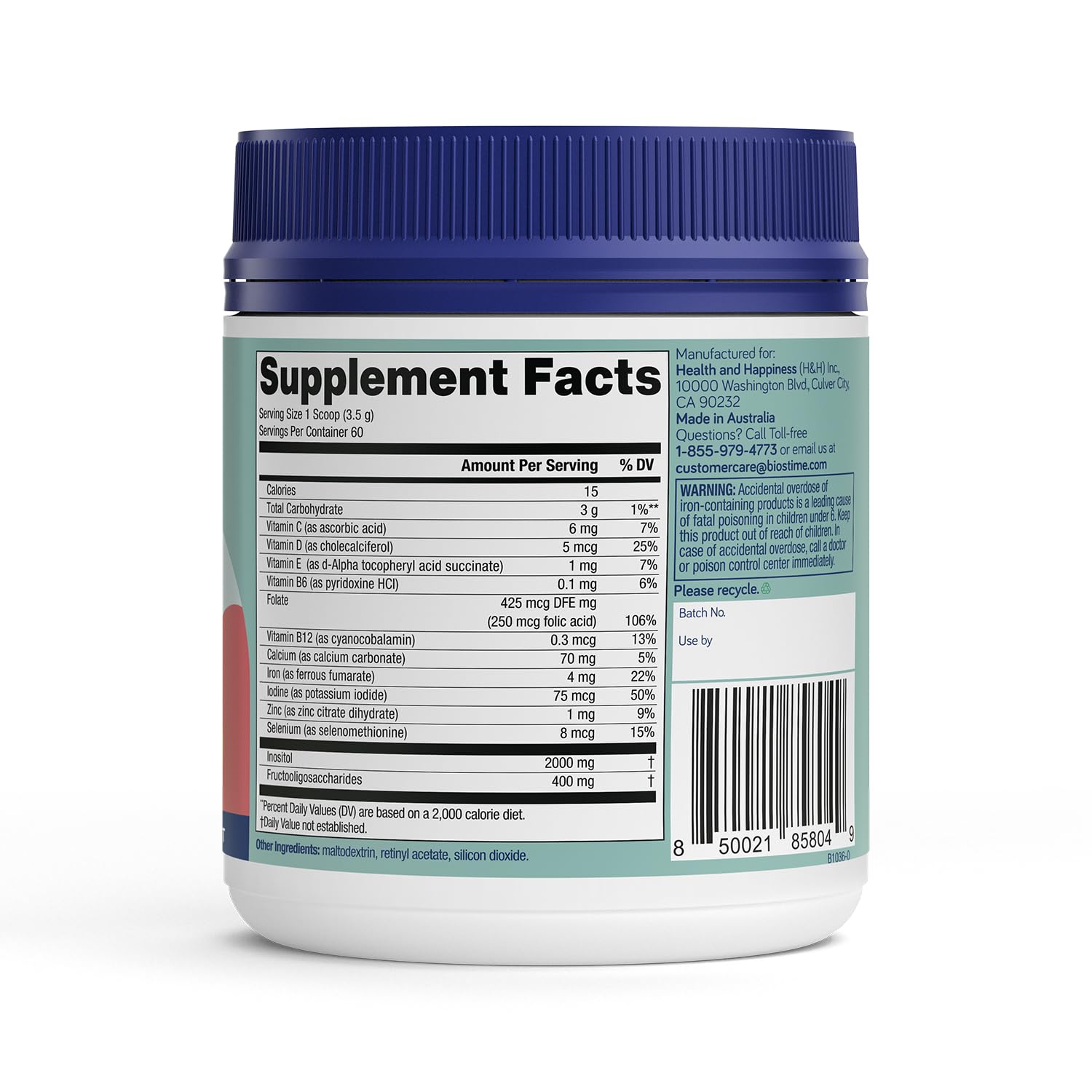 Biostime Mamabiotic Fertility and Conception Support Inositol Supplement | Folic Acid, Zinc, Selenium Biostime