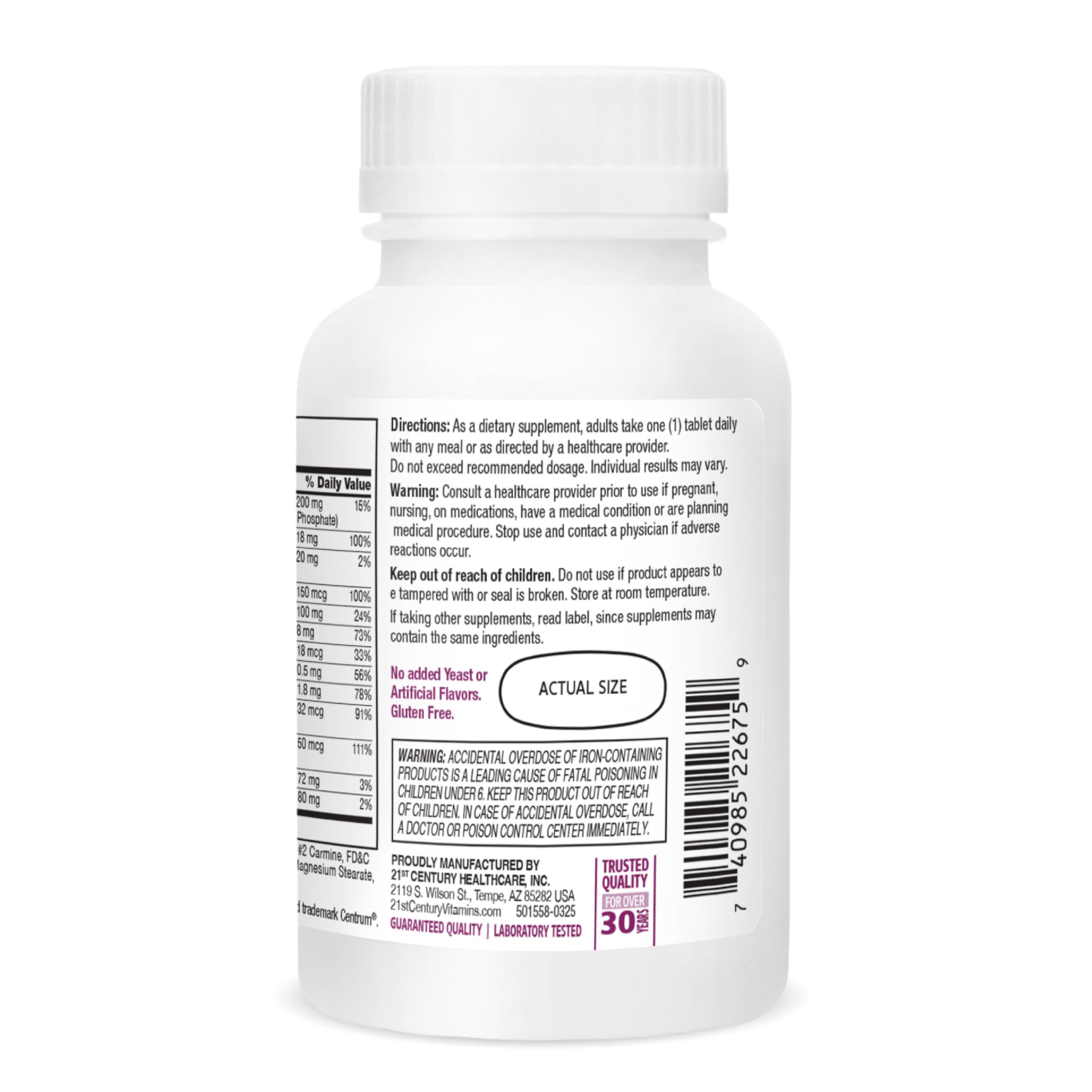 21st Century Sentry Women Multivitamin Tablets, 120 Count - AB Mystery