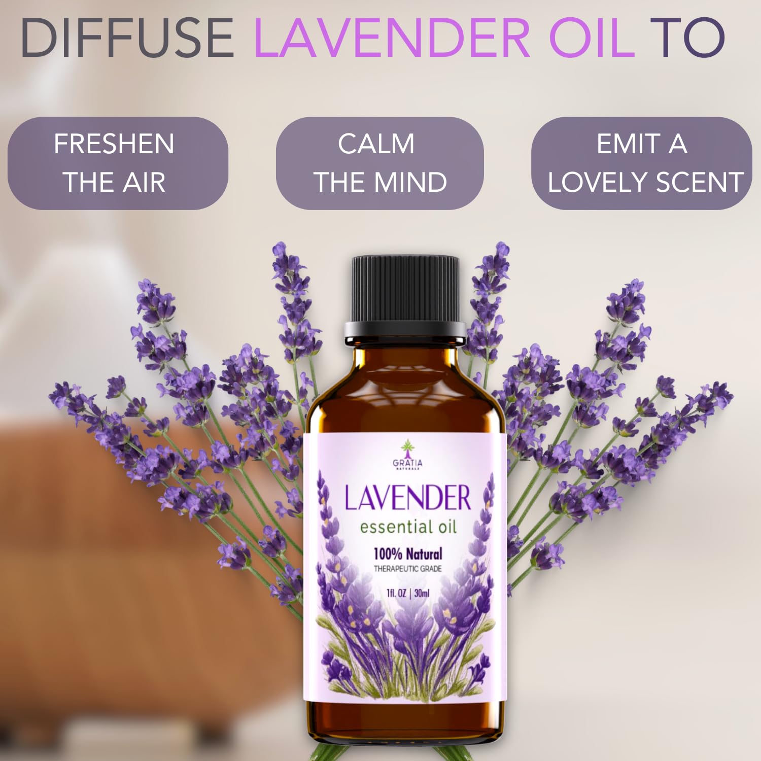 Gratia Naturals Lavender Essential Oil - 100% Pure and Natural … - AB Mystery
