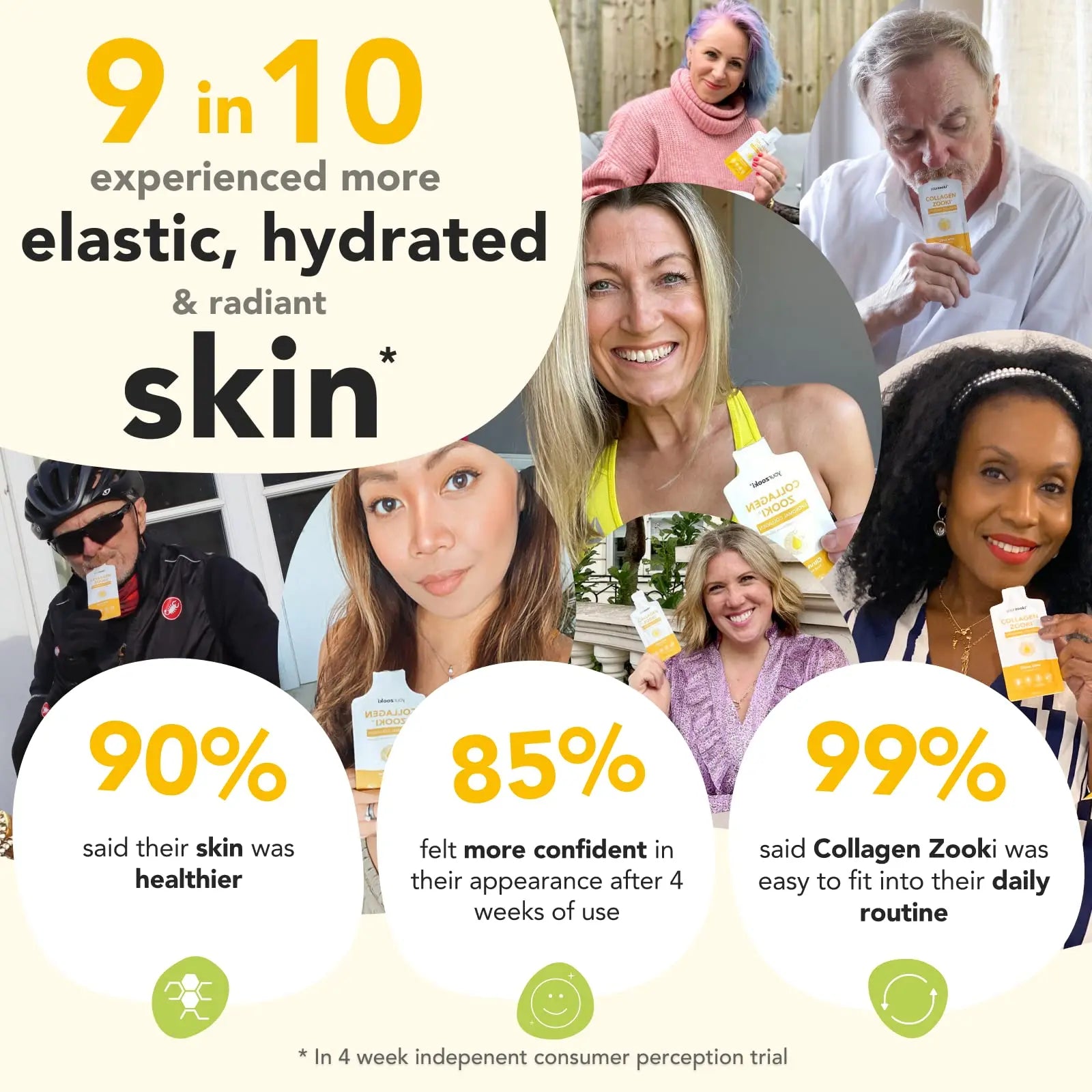 Zooki 5000mg Marine Collagen Liquid Sachets | Hydrolysed Marine Collagen Peptides - AB Mystery