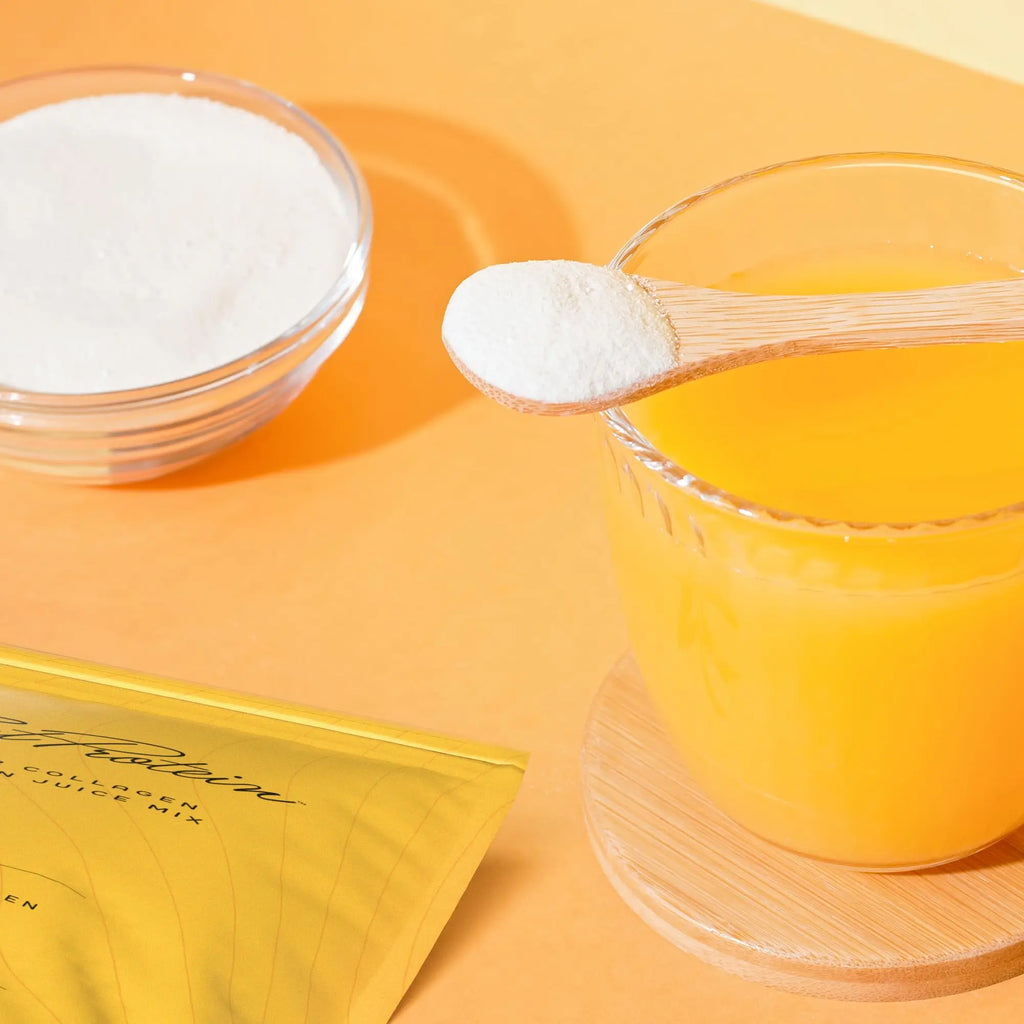 EatProtein Tropical Fruits Collagen Protein Juice Drink Mix | 24g Protein | 26.4g Collagen | 8X Servings - AB Mystery