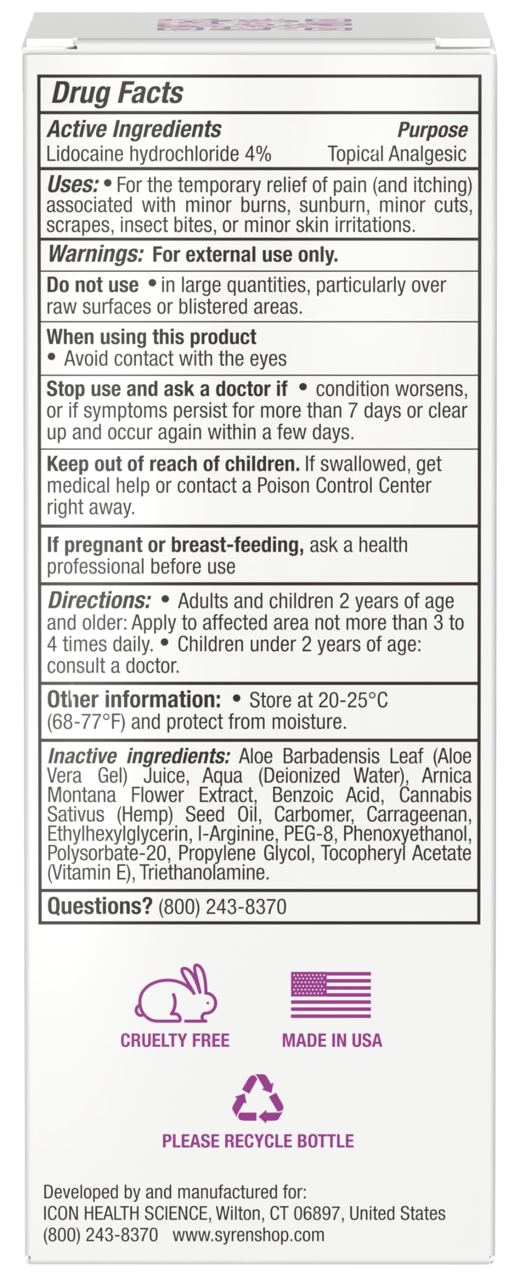 Syren Intimate Relief - Intimate Pain Relieving Gel - Relieves Vulva Pain, Throbbing, Spasms - AB Mystery