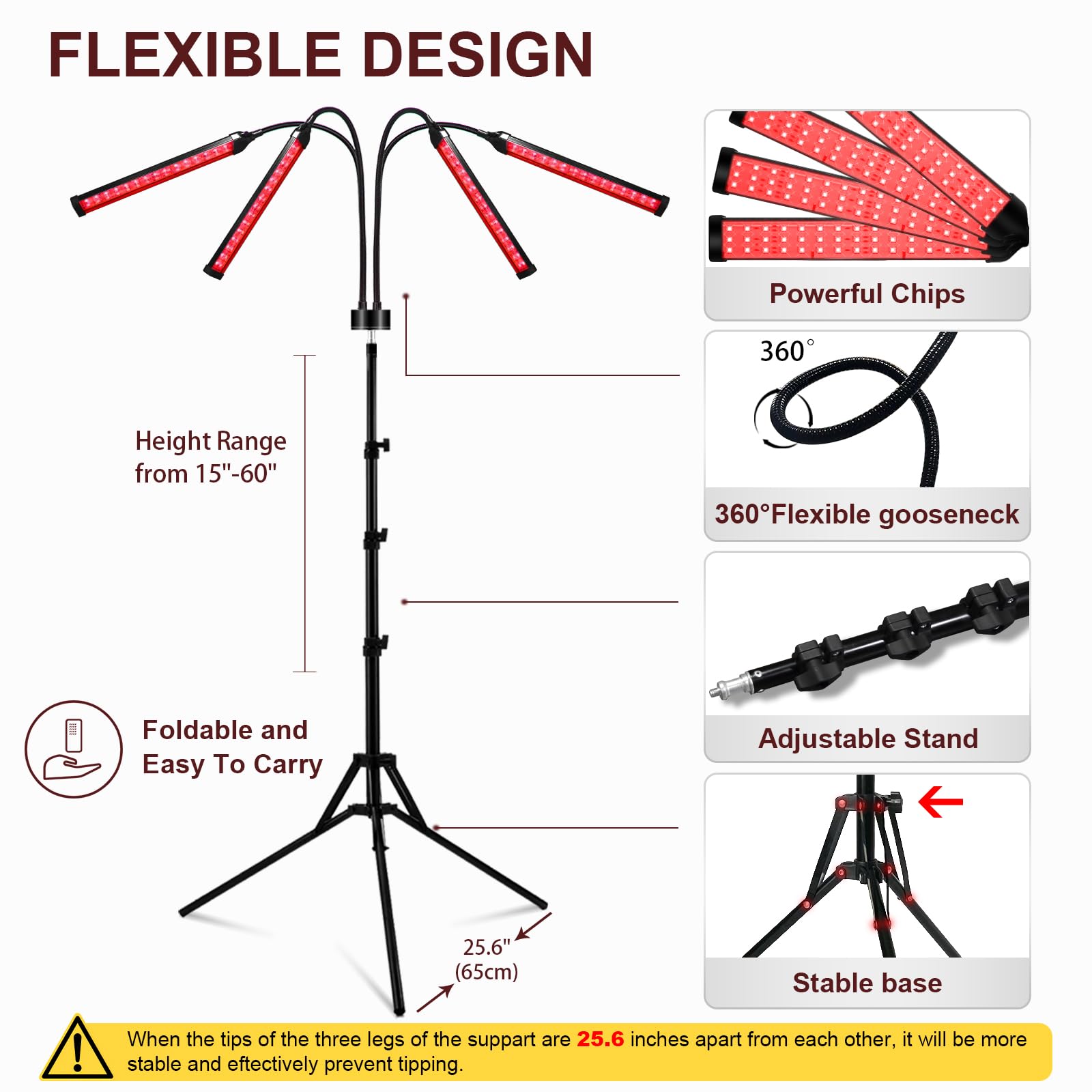 Red Light Therapy for Body with Tripod, 180LEDs Upgrated 3-in-1 Chip Infrared Light Therapy Device - AB Mystery