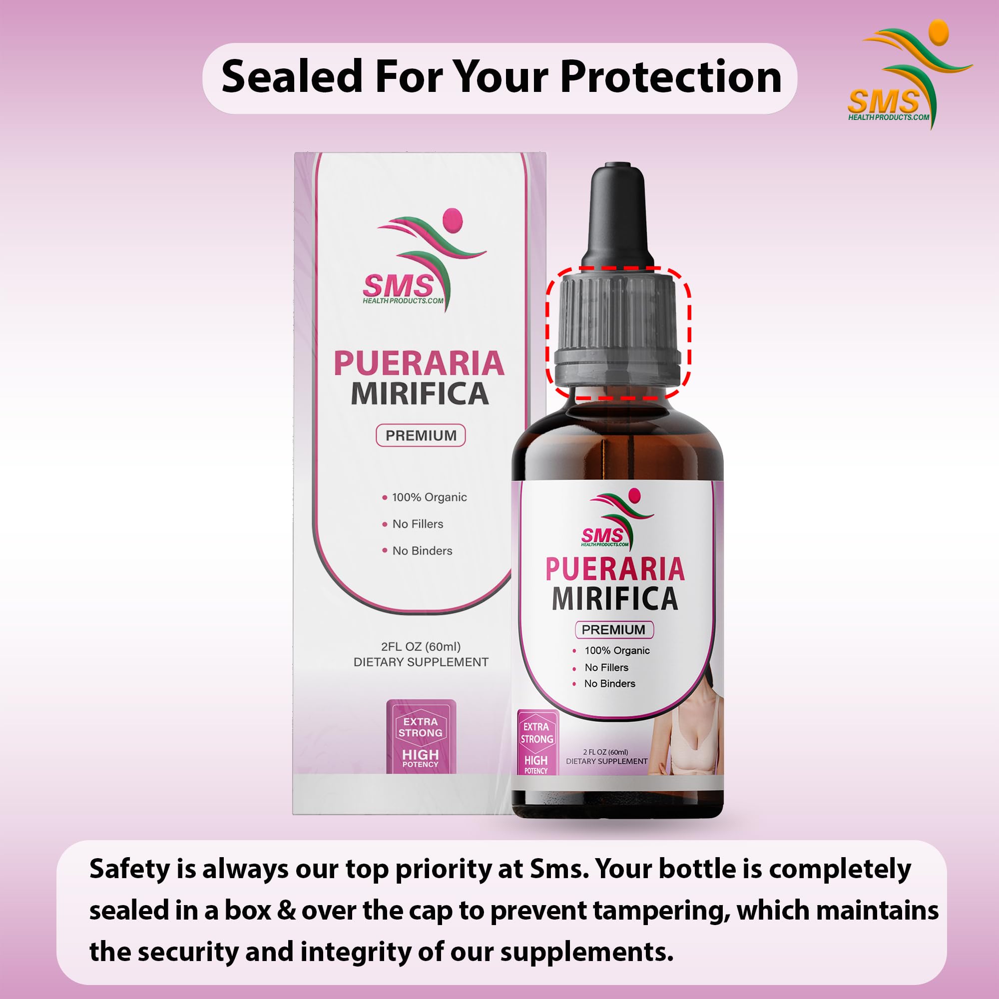 SMSHEALTHPRODUCTS.com Pueraria Mirifica Drops | Premium Grade | Herbal Liquid Extract | Non-GMO - AB Mystery
