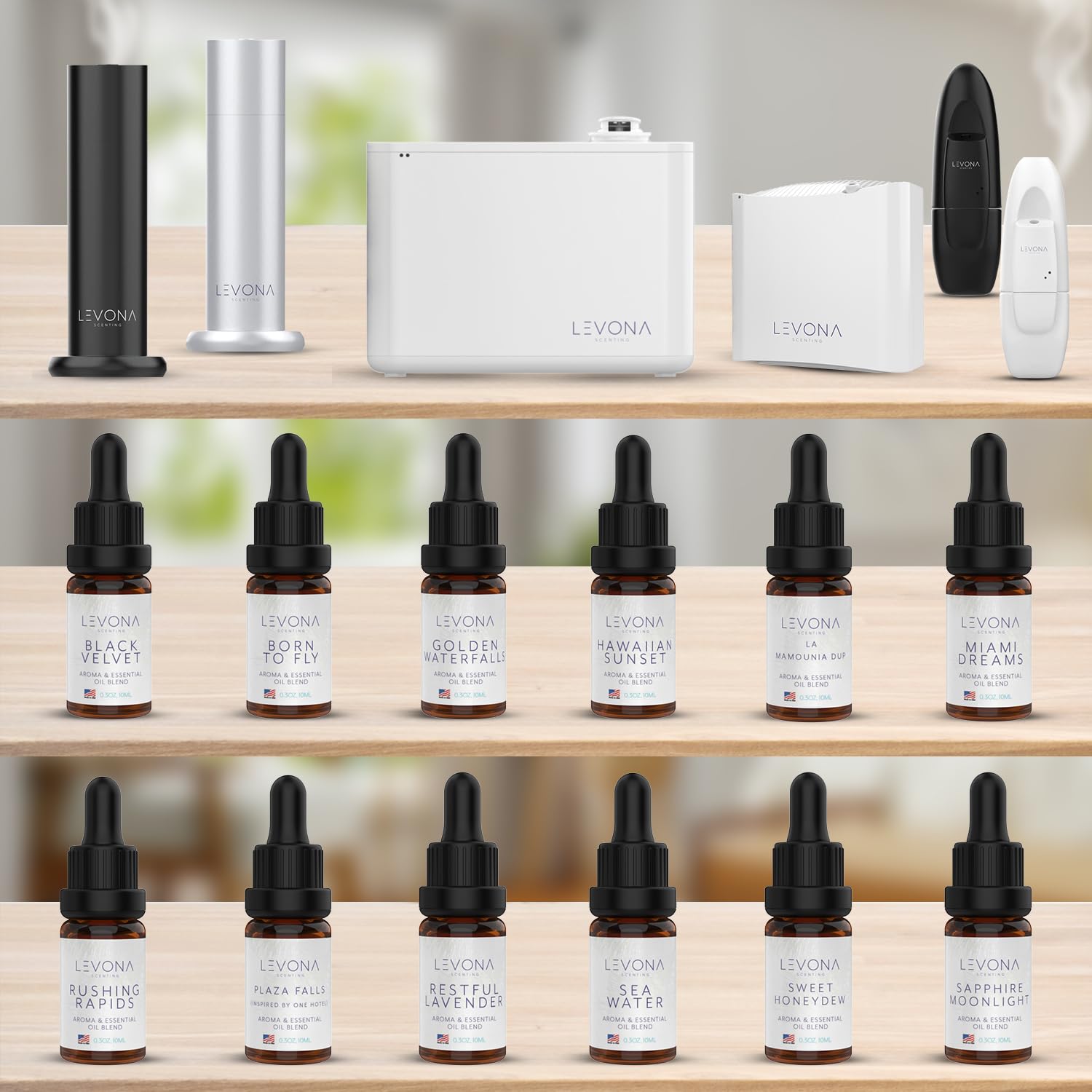 Levona Scents Pure Essential Oils for Diffusers for Home Luxury Scents - Restful Lavender Essential Oil - AB Mystery