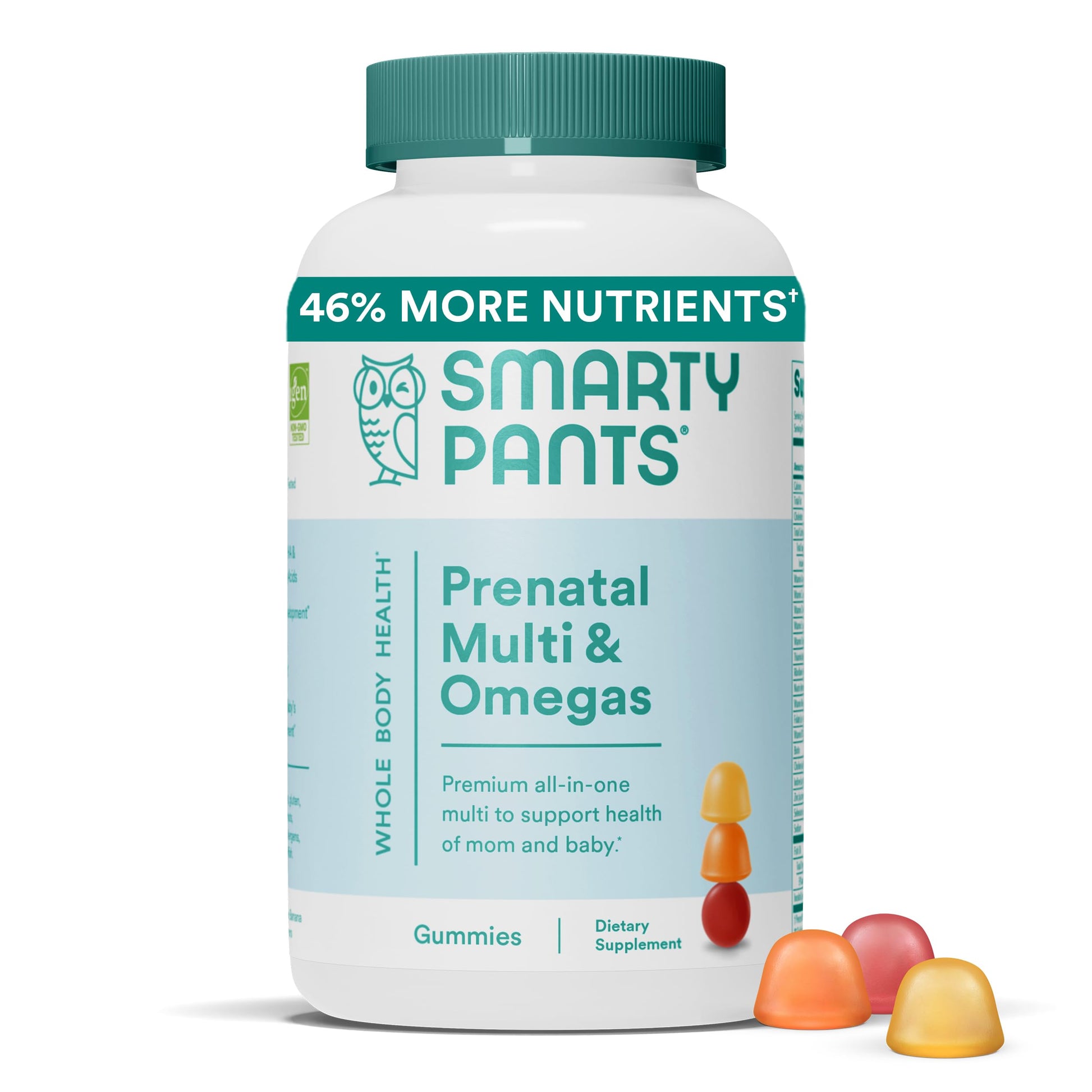 SmartyPants Prenatal Vitamins for Women, Multivitamin Gummies: Omega 3 Fish Oil (EPA/DHA) SmartyPants