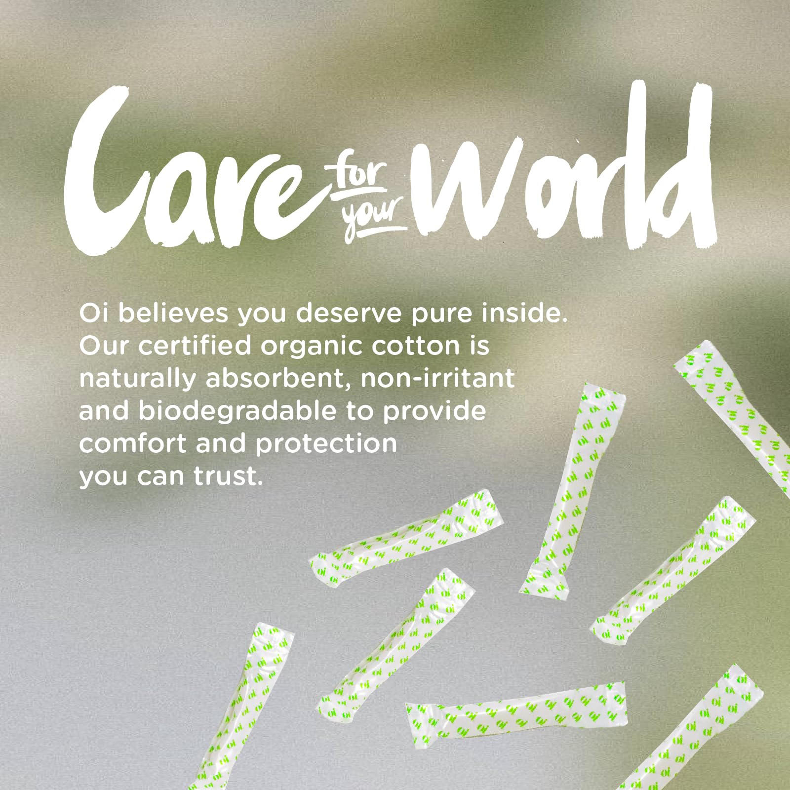 Oi | Organic Initiative - Tampons | Regular/Super Absorbency | Organic Cotton, Unscented - AB Mystery