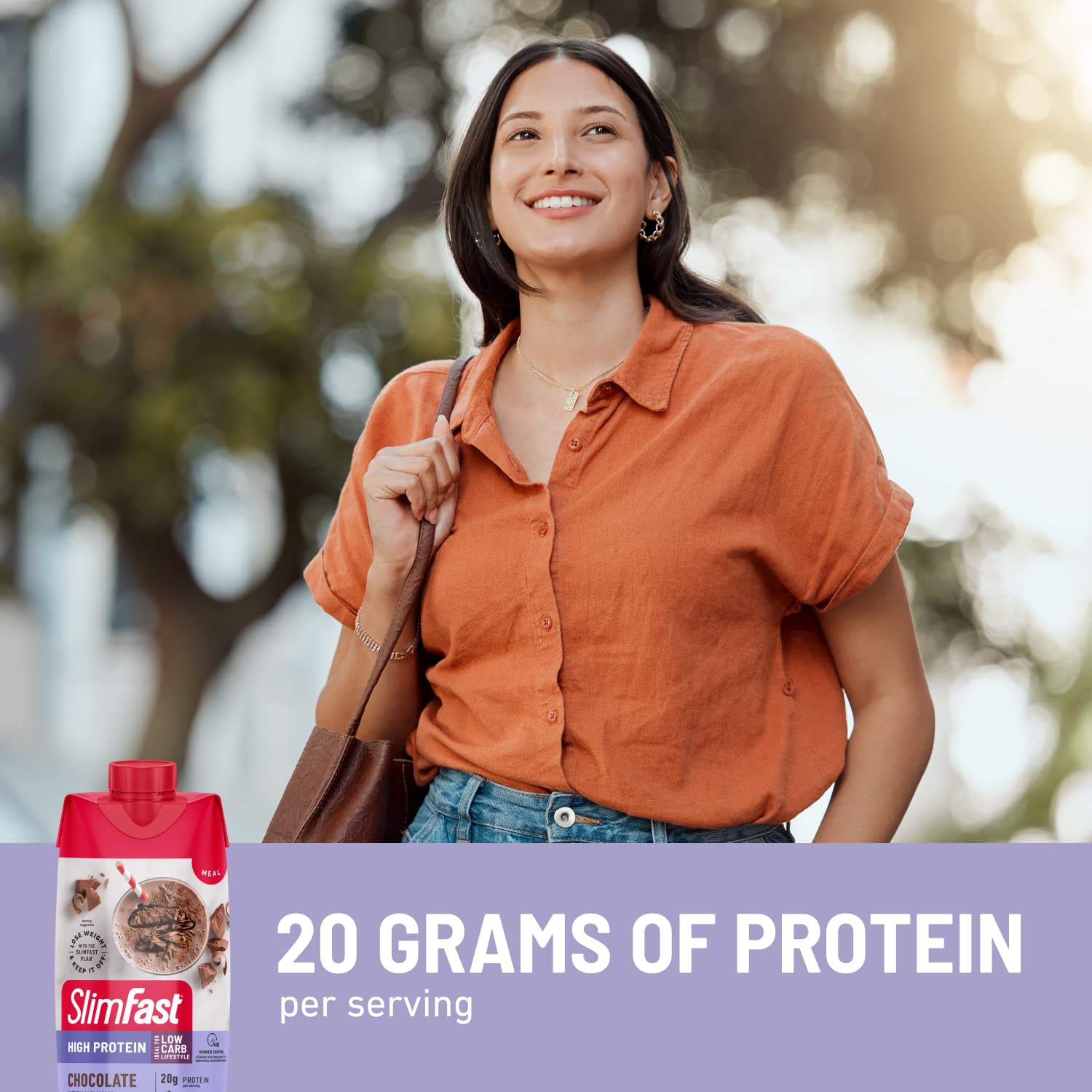 SlimFast Protein Shake, Chocolate- 20g Protein, Meal Replacement Shake Ready to Drink - AB Mystery