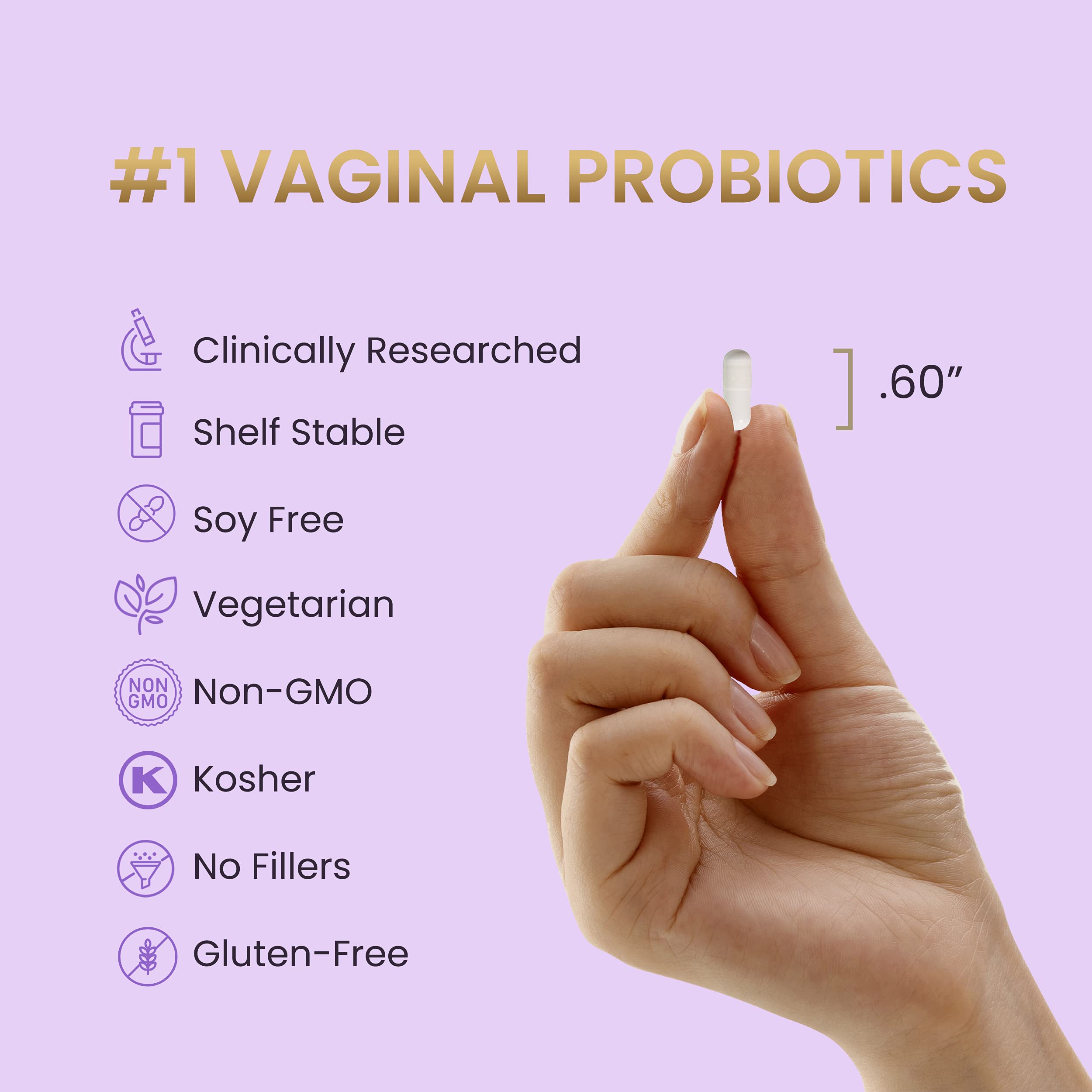 HPD Rx Pro-Fem #1 Vaginal Health Probiotic | Vaginal Probiotics | Clinically Proven to Promote Yeast & PH - AB Mystery