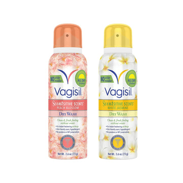 Vagisil Scentsitive Scents Feminine Dry Wash Deodorant Spray for Women, Gynecologist Tested