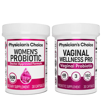 Physician's CHOICE Feminine Power Duo Bundle - Vaginal Probiotic + Womens Probiotic