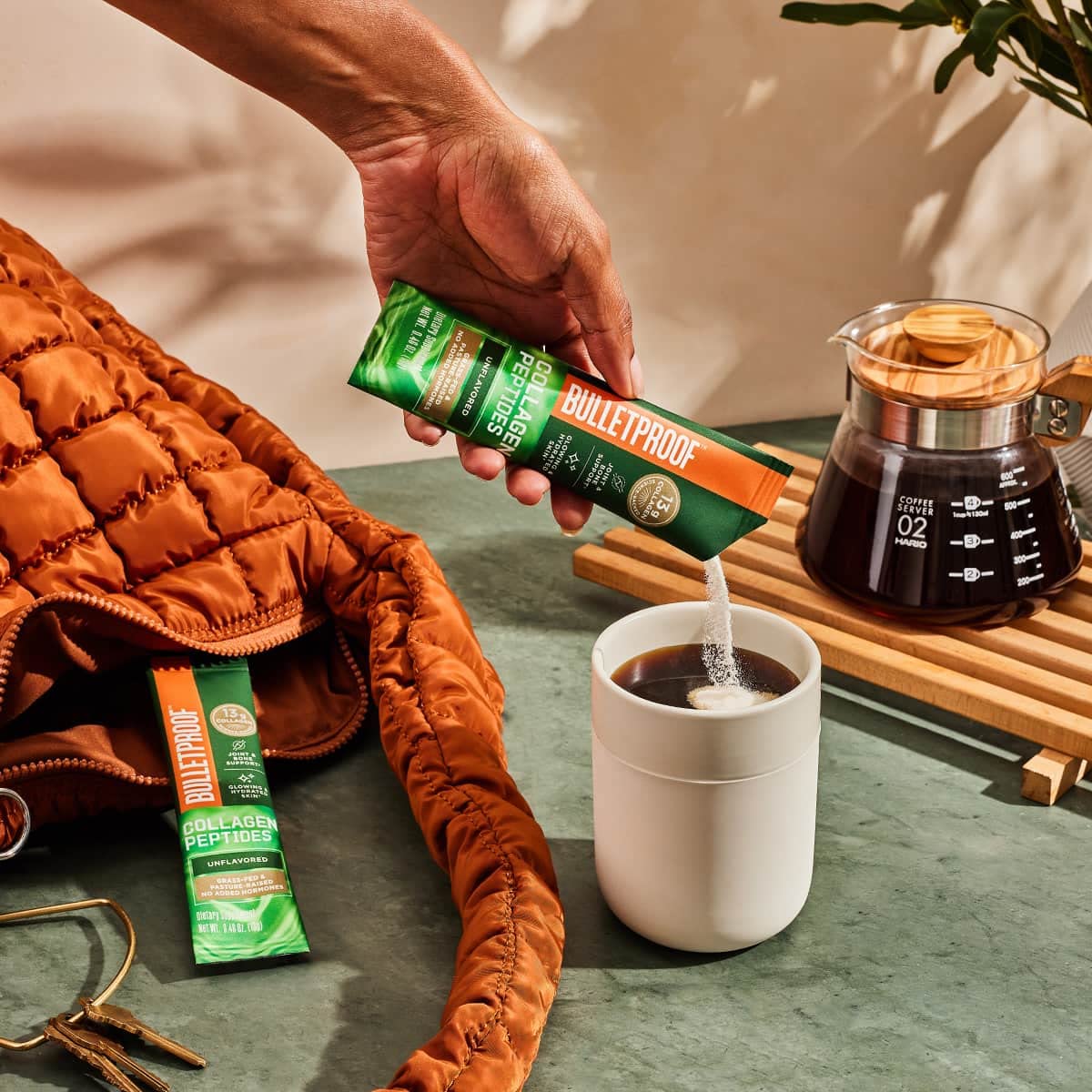 Bulletproof Unflavored Collagen Peptides Powder Packets, Pack of 15, Grass-Fed Collagen - AB Mystery