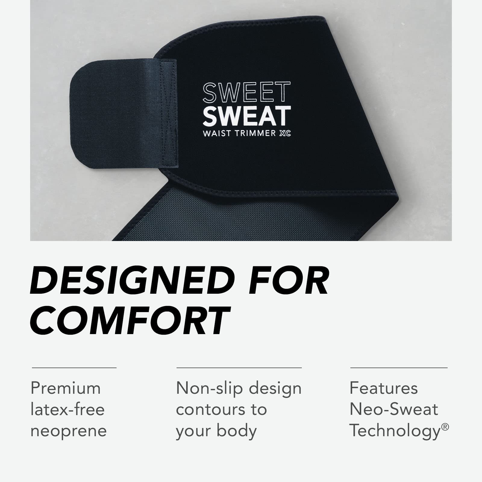 Sports Research Sweet Sweat Waist Trimmer Get More from Your Workout - Medium - AB Mystery