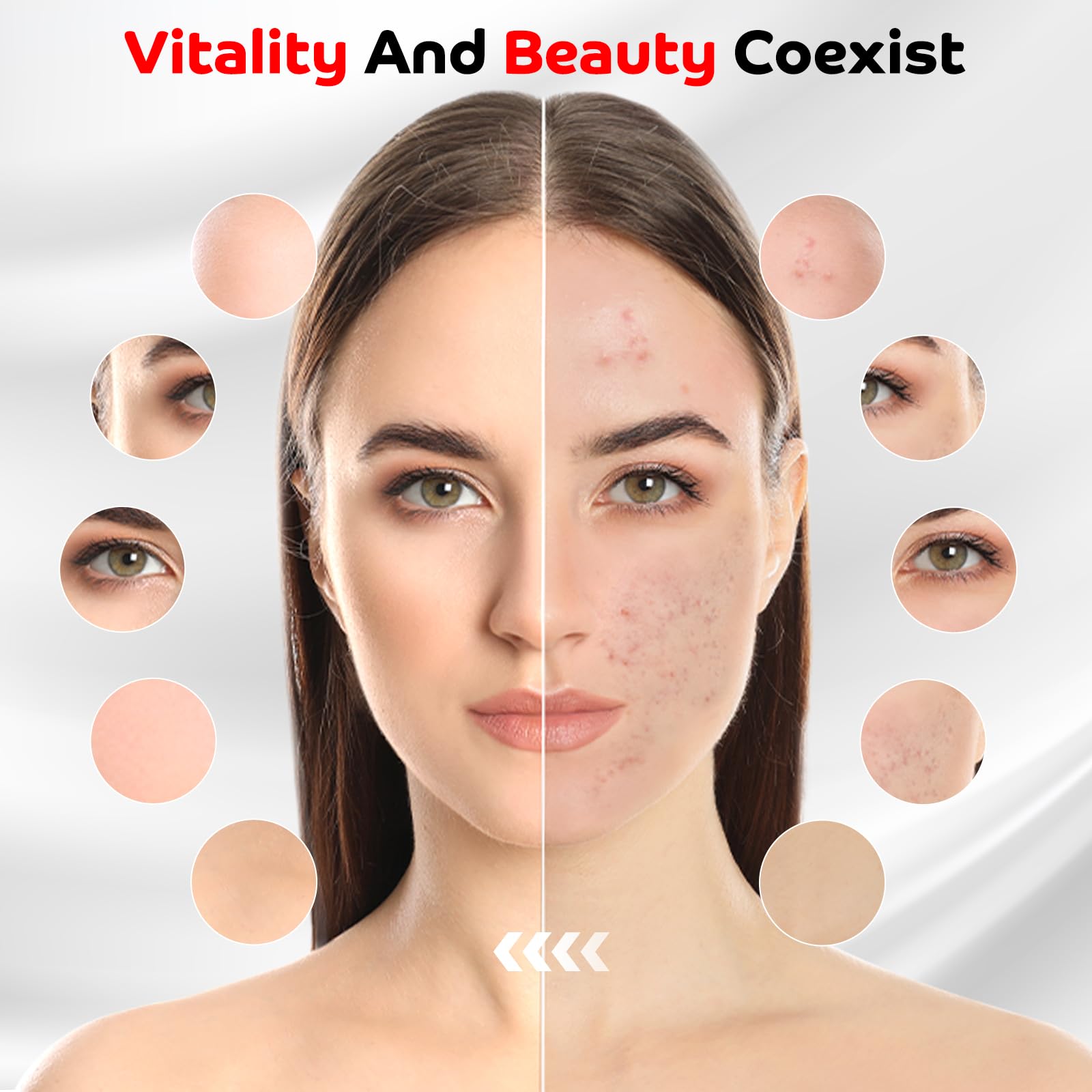 Red Light Therapy for Body, 180LEDs Red Light Therapy Lamp with Tripod, 3-in-1 Chip Designed 660nm ＆850nm - AB Mystery