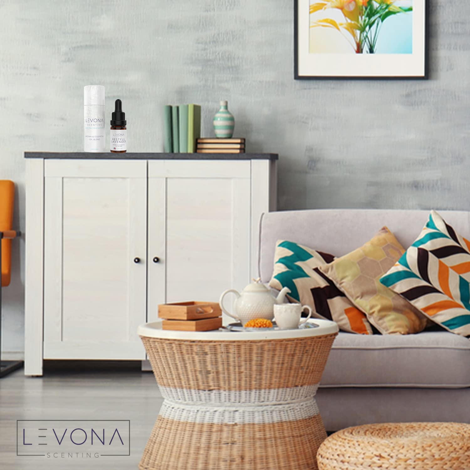 Levona Scents Pure Essential Oils for Diffusers for Home Luxury Scents - Restful Lavender Essential Oil - AB Mystery