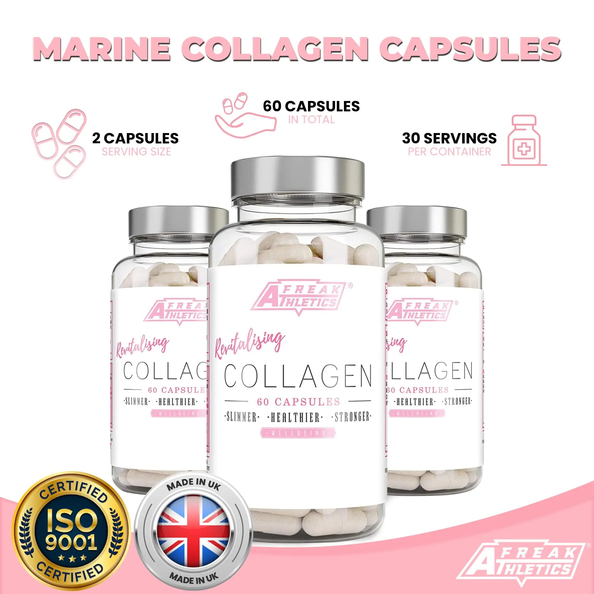 Collagen Supplements for Women - Marine Collagen Capsules - High Strength Skin, Hair - AB Mystery