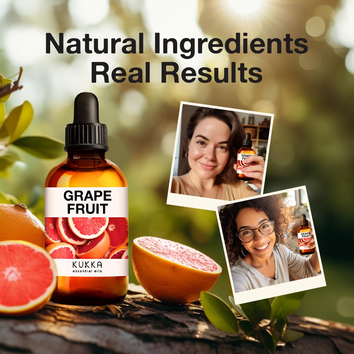 Kukka Grapefruit Essential Oil for Diffuser - 100% Natural Grapefruit Essential Oil for Skin - AB Mystery