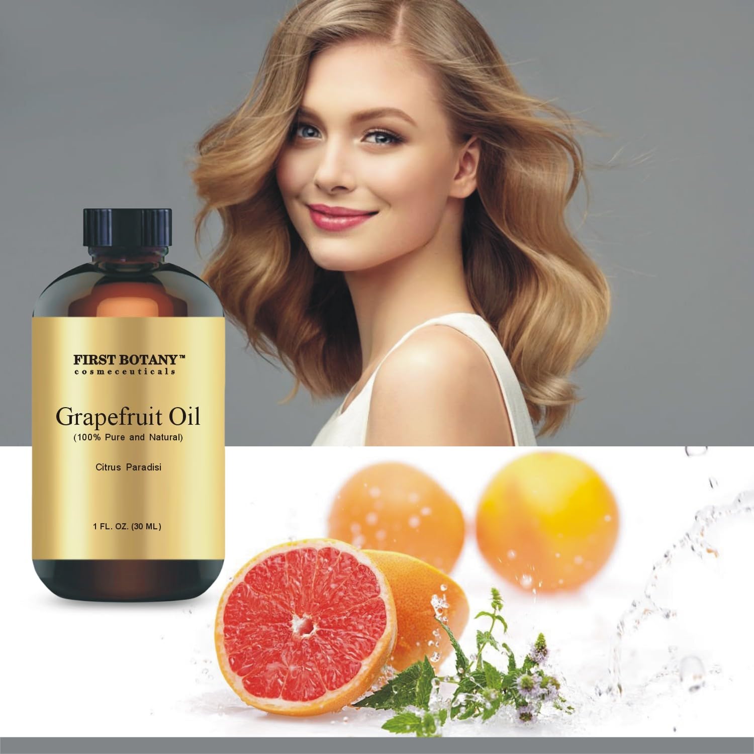 100% Pure Essential Oil - Premium Oil for Aromatherapy, Massage, Topical & Household Uses - 1 fl oz (Grapefruit) - AB Mystery