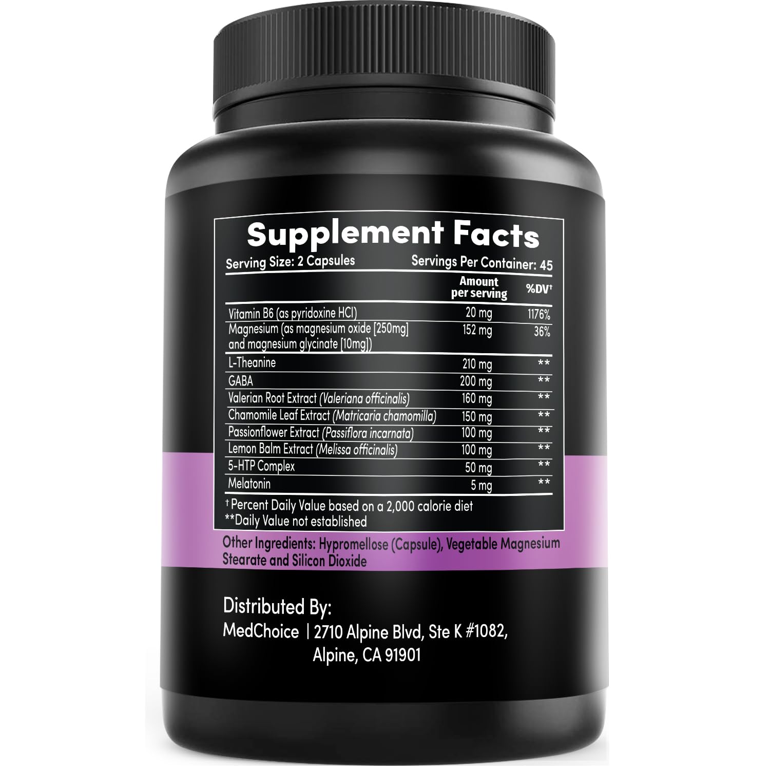 10-in-1 Melatonin Capsules - Melatonin 5mg Natural Sleep Aid for Adults - AB Mystery