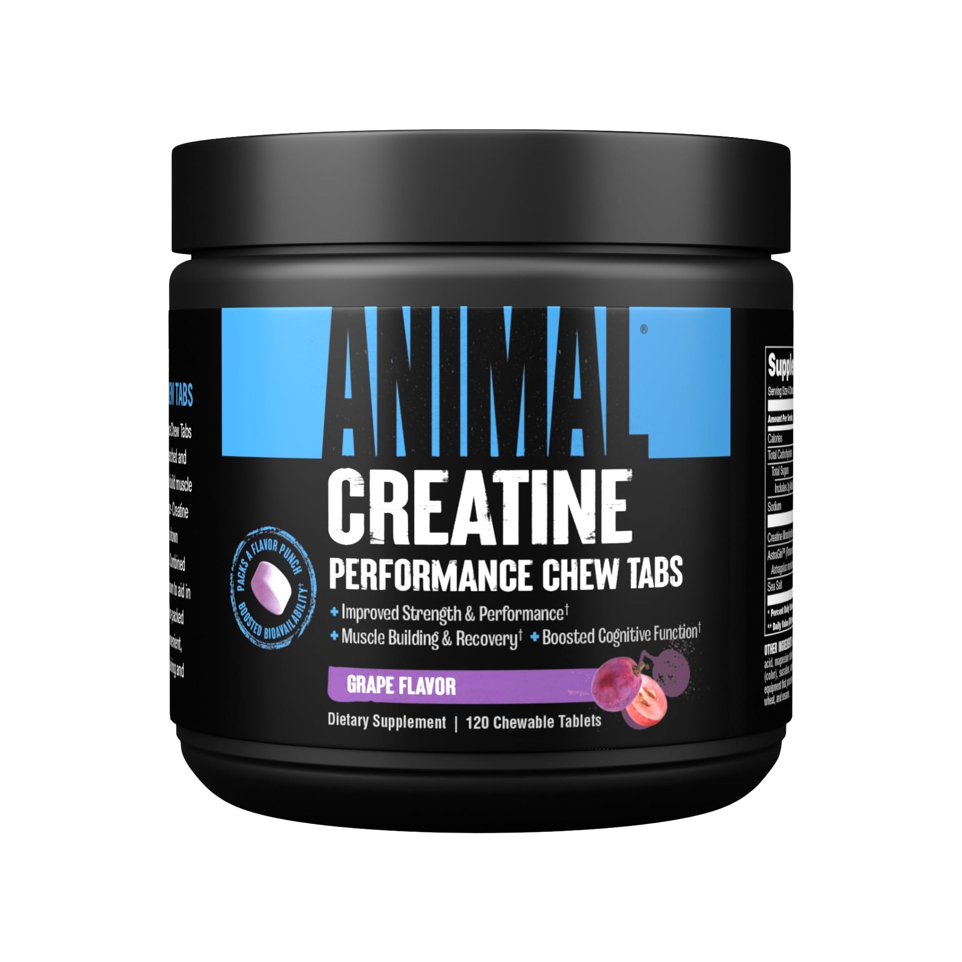 Animal Creatine Chews Tablets - Enhanced Creatine Monohydrate with AstraGin to Improve - AB Mystery