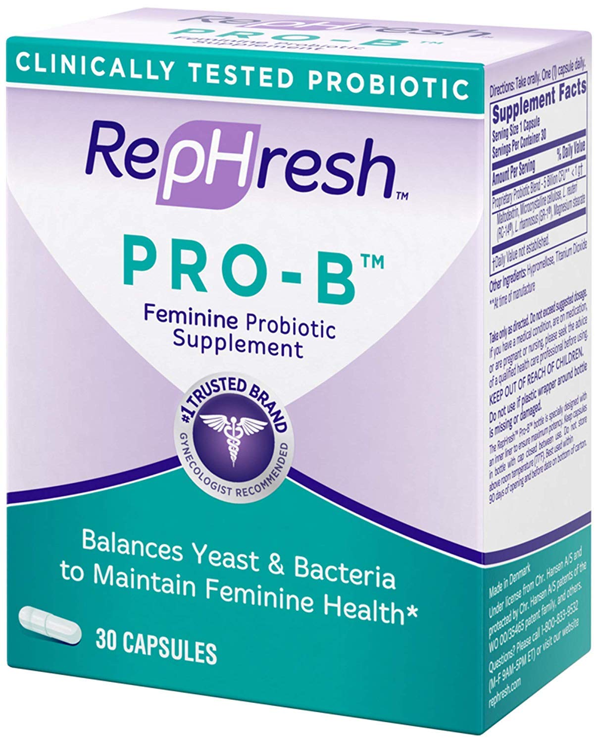 RepHresh Pro-B Probiotic Feminine Supplement - 5 Pack - AB Mystery