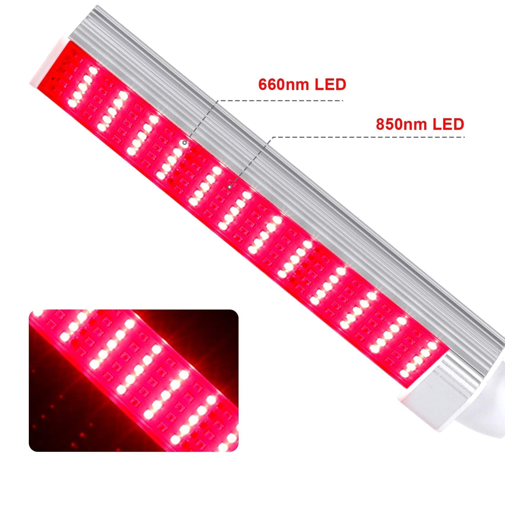 MAINENG Infrared & Red Light Therapy Lamp with Timer, 660nm & 850nm LED - M7685 - AB Mystery