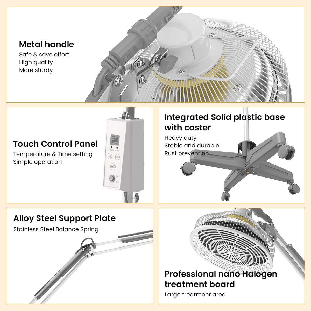 TDP and Infrared Red Light Therapy with Base, 2 in 1 Infrared Heat Lamp Device with 275W Bulb - AB Mystery