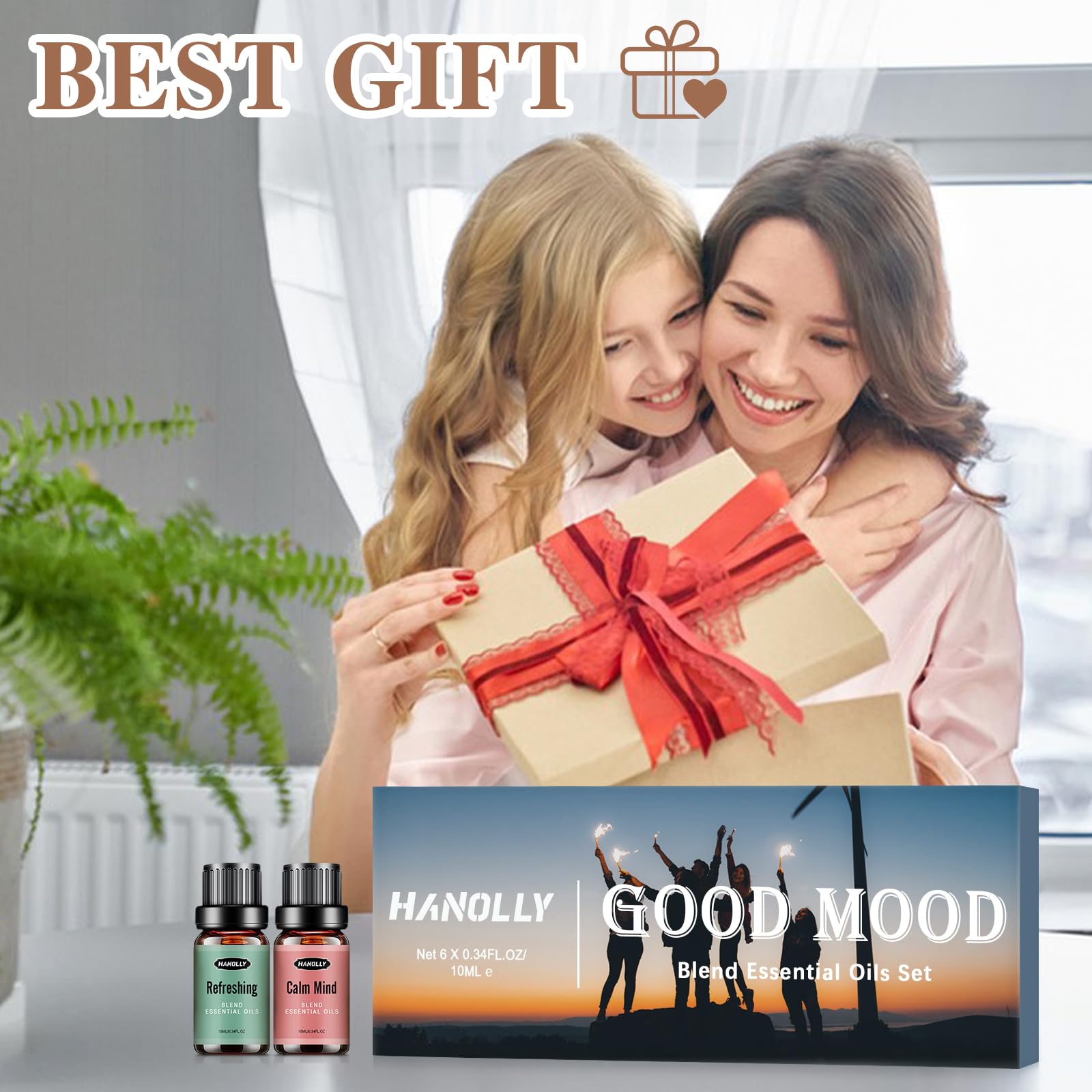 Essential Oils Blend Set, Fragrance Oil Aromatherapy Essential Oils Kit for Diffuser (6x10ML) - AB Mystery