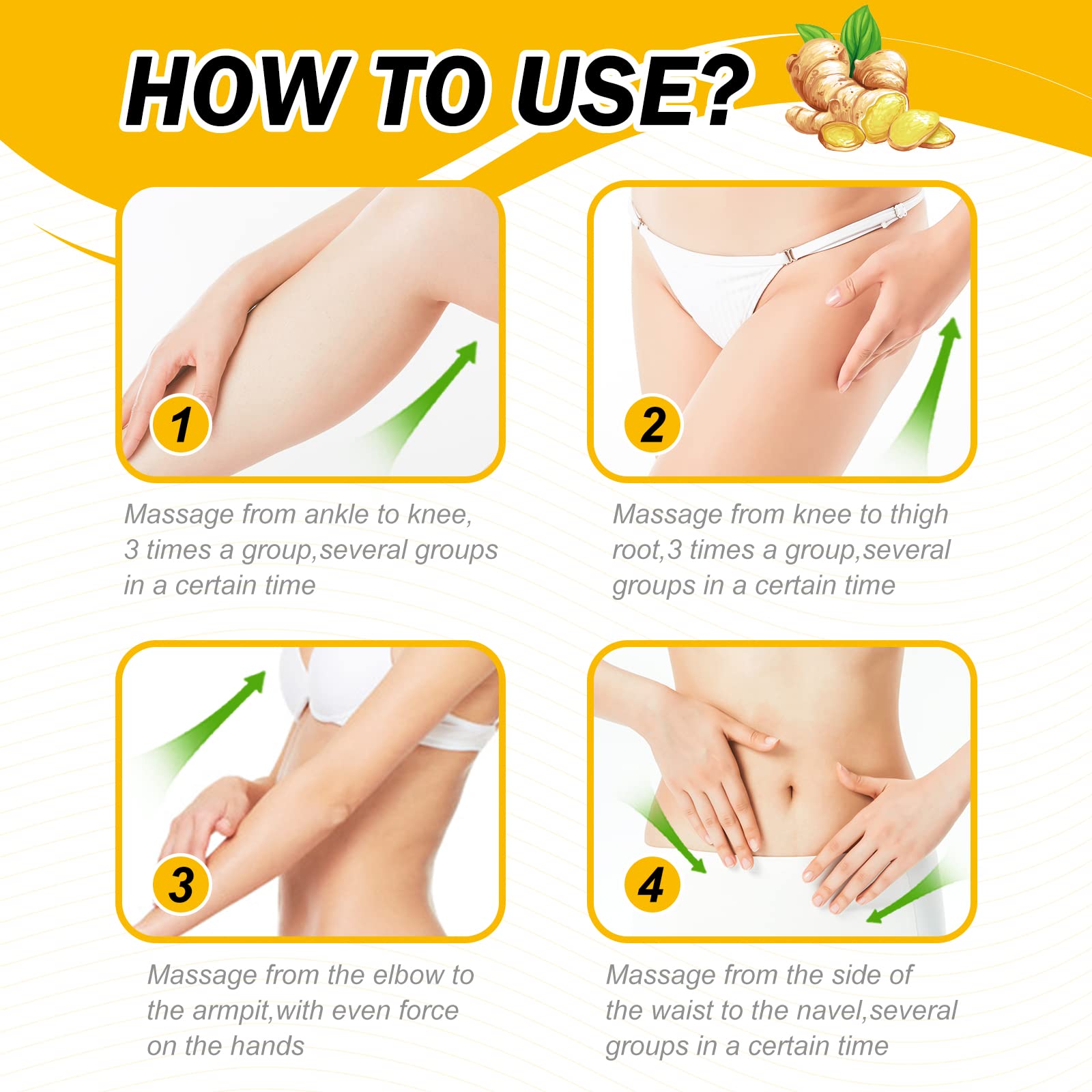 VOGSIG Anti Cellulite Slimming Cream Gel, Hot Cream, Ginger Fat Burning Weight Loss Full - AB Mystery