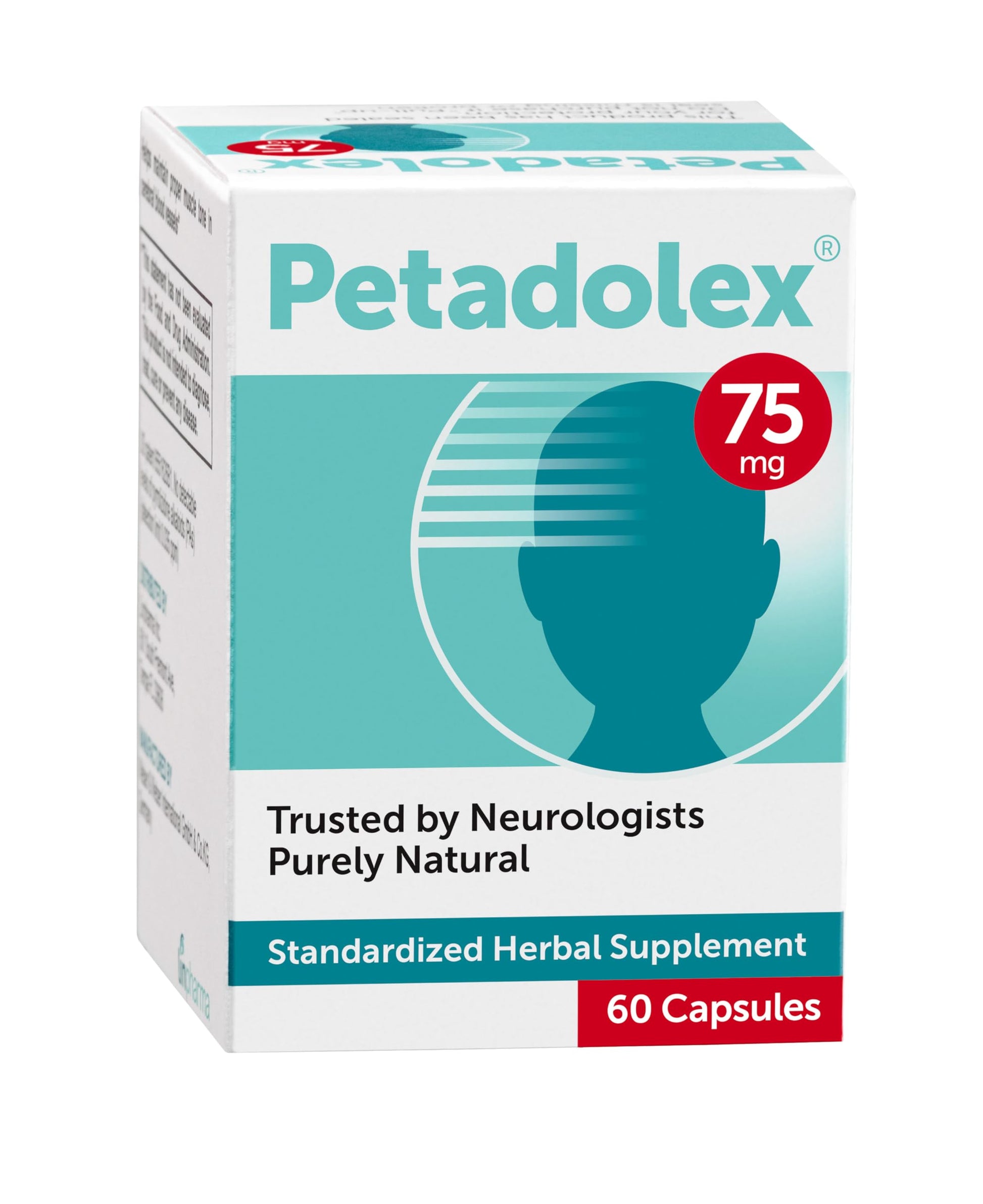 Petadolex - Migraine Relief - Patented Butterbur Root Extract, 75mg PA-Free Butterbur Extract - AB Mystery