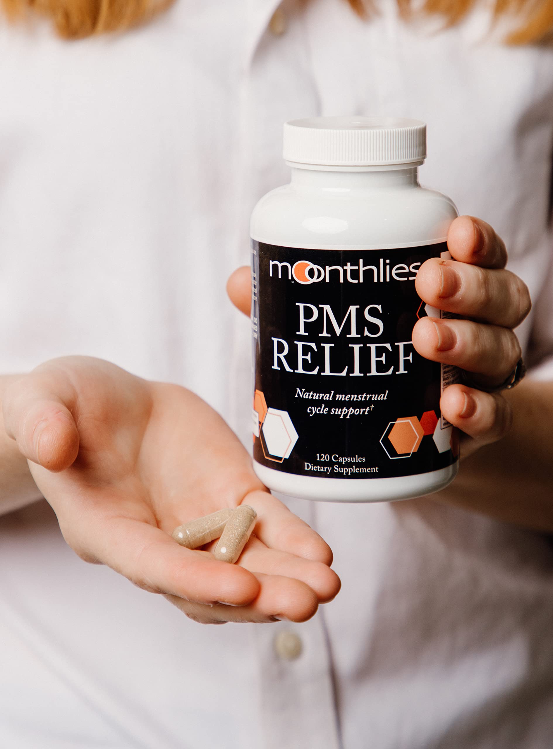 Moonthlies PMS Relief Supplement for Women Menstrual Cycle Support - Naturallly balance Mood Swings - AB Mystery