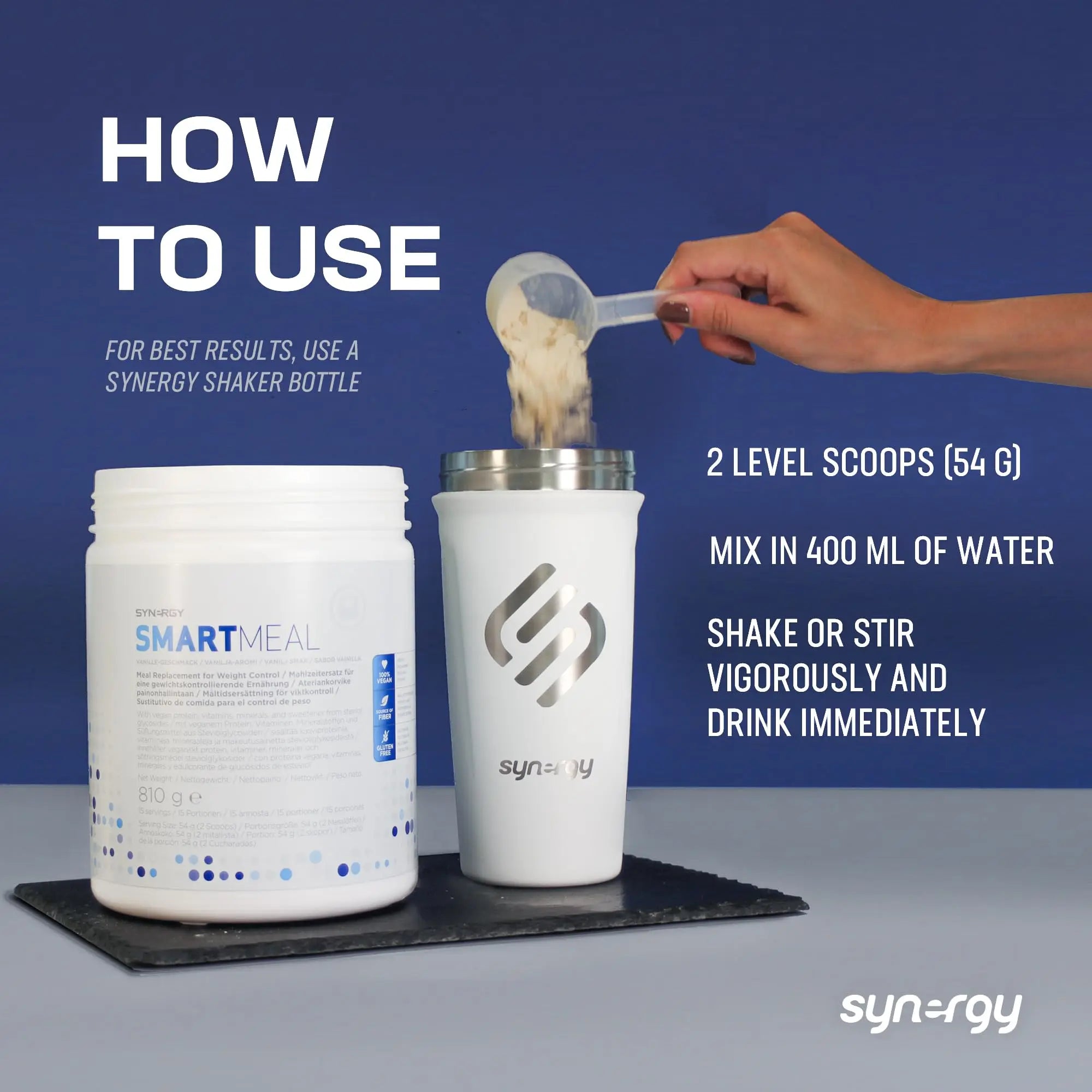 Synergy Worldwide Smartmeal 810 g | 24g protein powder meal replacement Synergy Worldwide