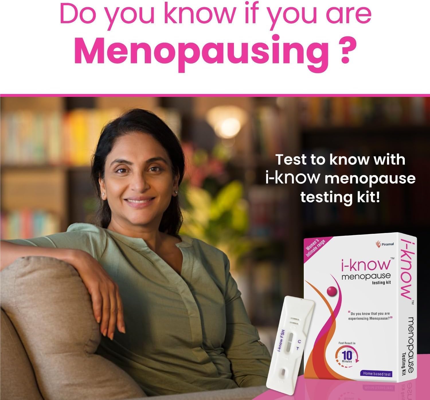 ZOZO Menopause testing kit | For women facing menopause symptoms like hot flashes, night sweats, mood swings - AB Mystery