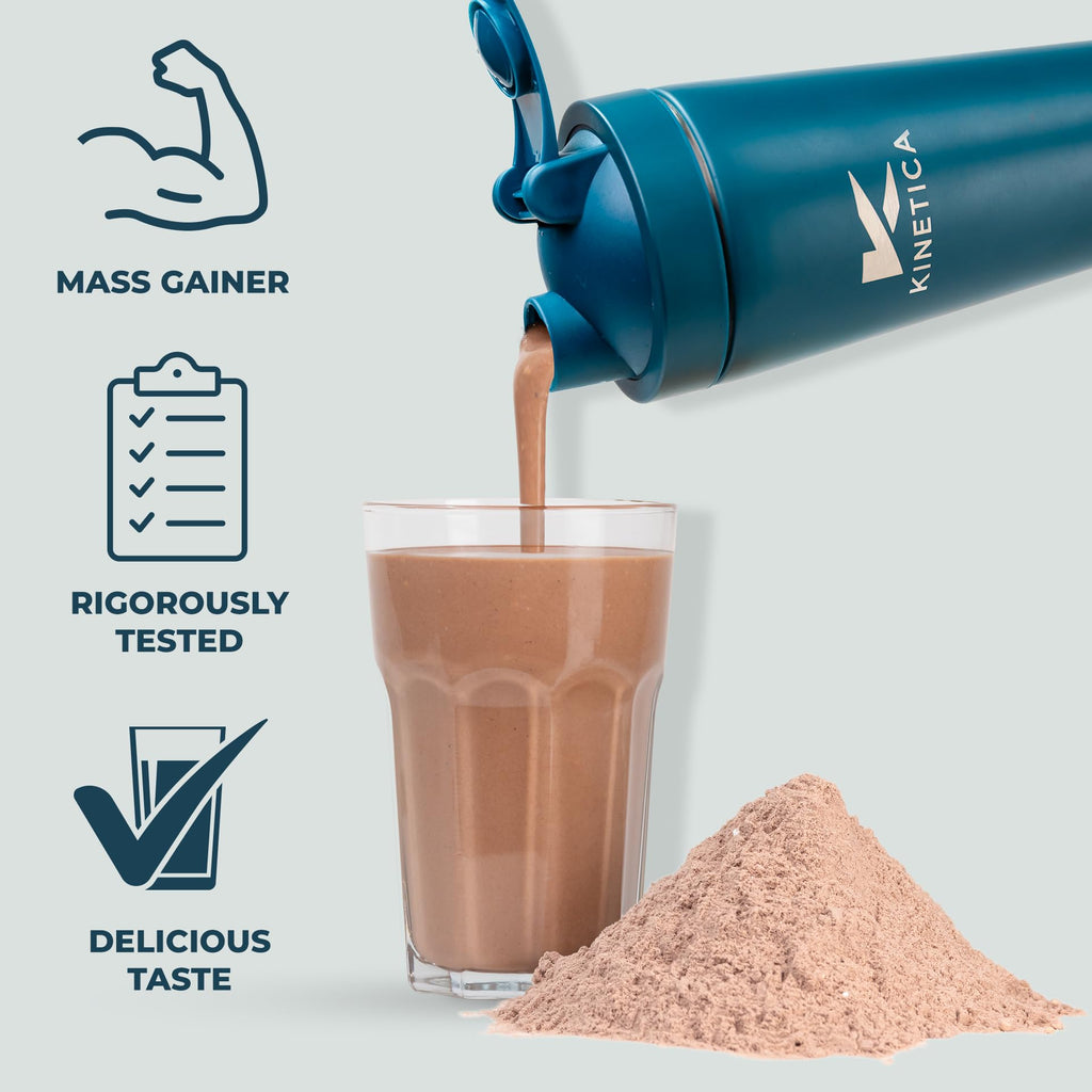 Kinetica OatGain Weight Gainer 600+ Calories & 47g Protein per Serving, 2.4 kg Kinetica