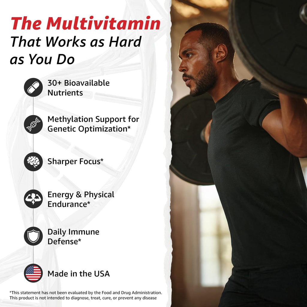 10X Health Optimize (Daily) & Sleep (PM) Bundle - Methylated Multivitamin Capsules + Magnesium, L Theanine & Melatonin - AB Mystery