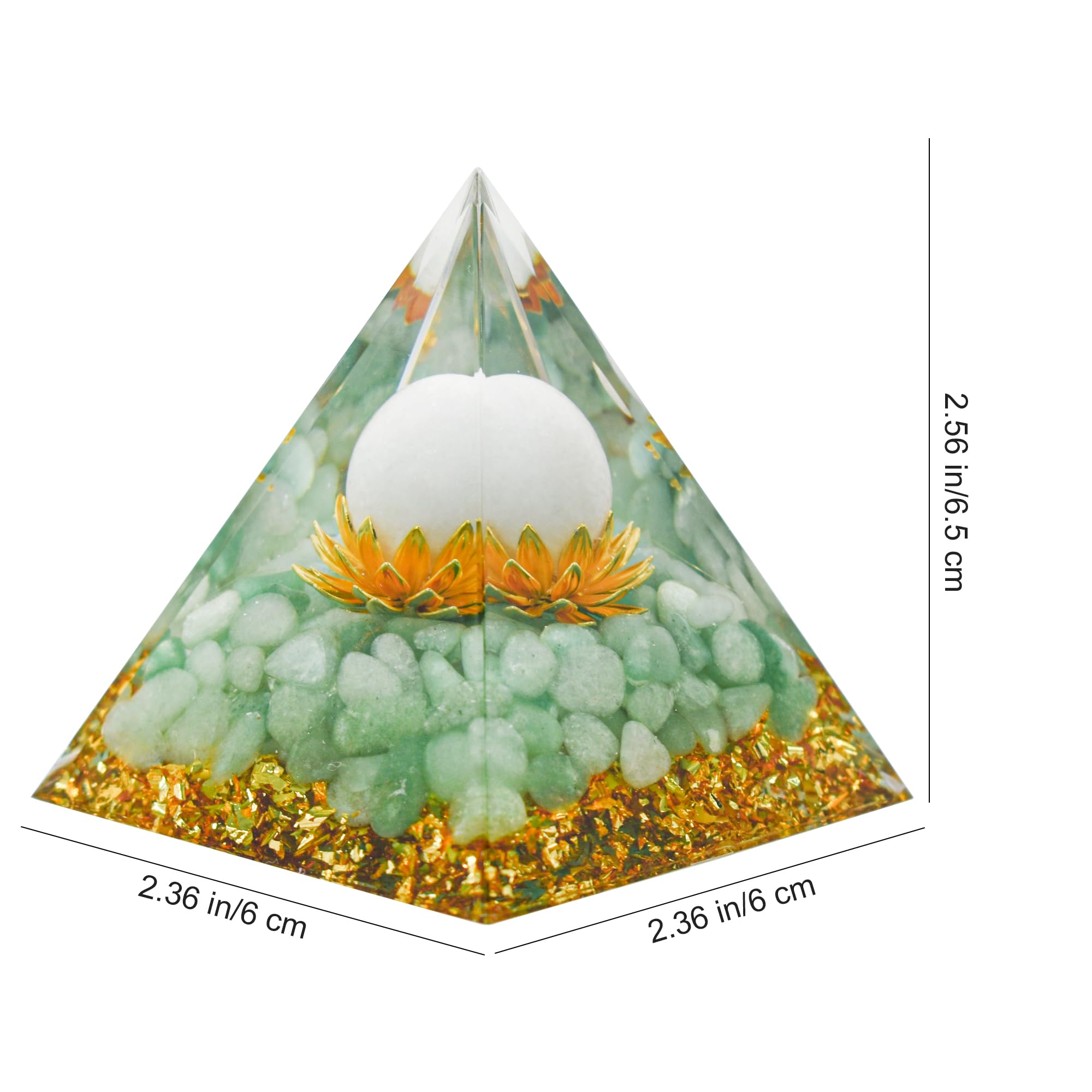 MrMrKura Orgone Pyramids Orgone Energy Pyramid Flower of Life Crystals Organite Obsidian - AB Mystery