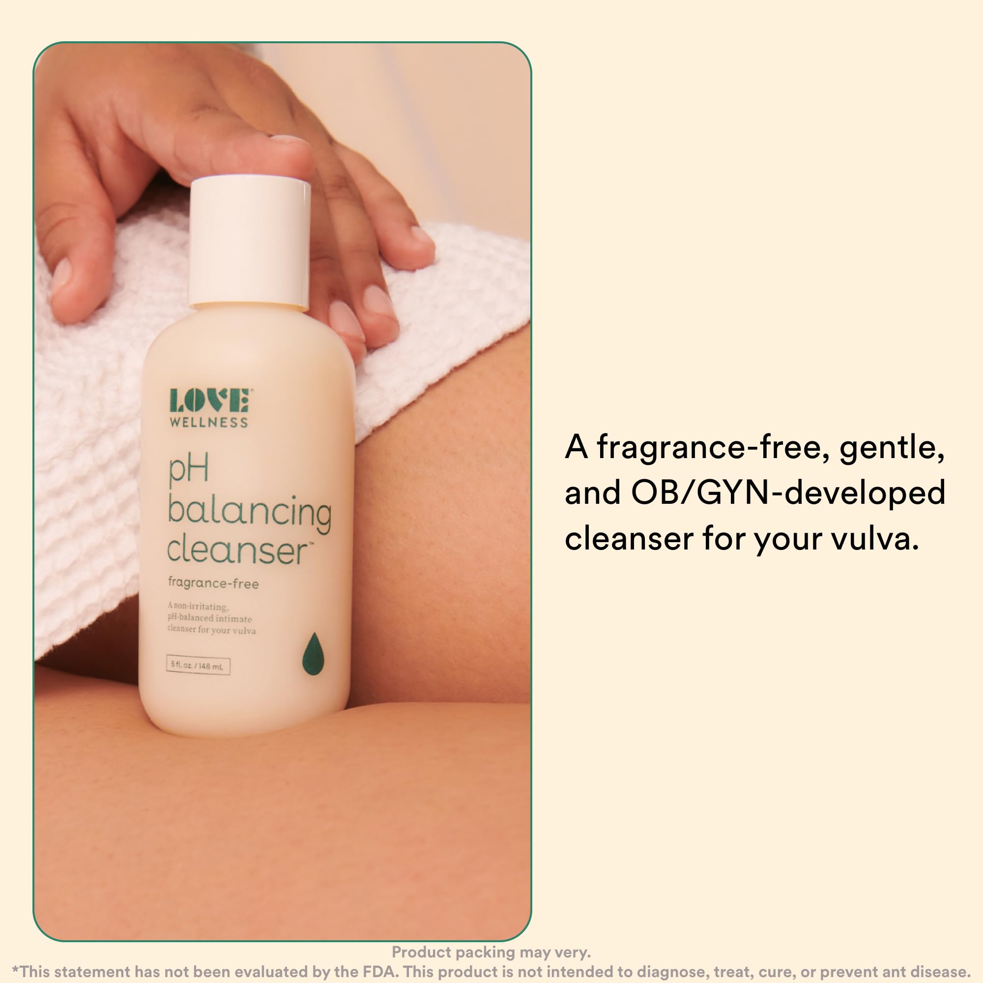 Love Wellness Feminine Wash for Women, pH Balancing Cleanser | Fragrance-Free | Vaginal Soap - AB Mystery
