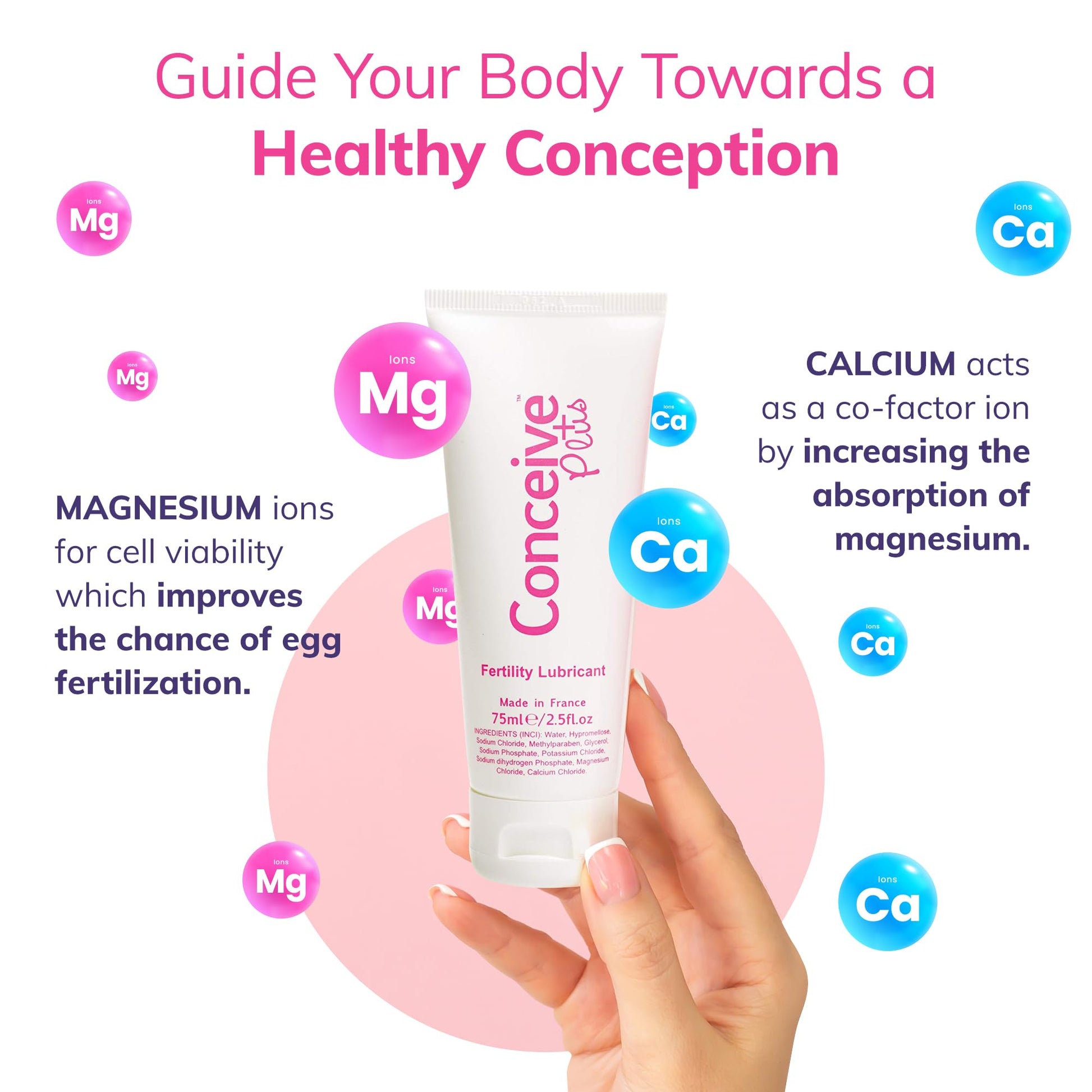Conceive Plus Fertility Lubricant - Fertility Friendly Lube for Couples Trying to Conceive, 75ml / 2.5 fl oz - AB Mystery