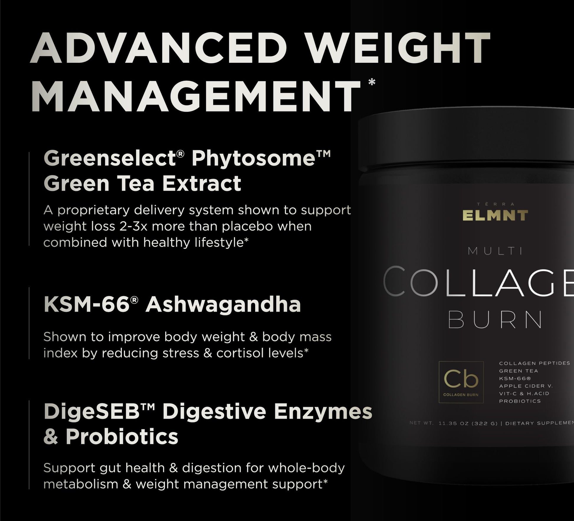 Super Collagen Burn - Premium Multi Collagen Powder for Women Weight Loss & Beauty - AB Mystery