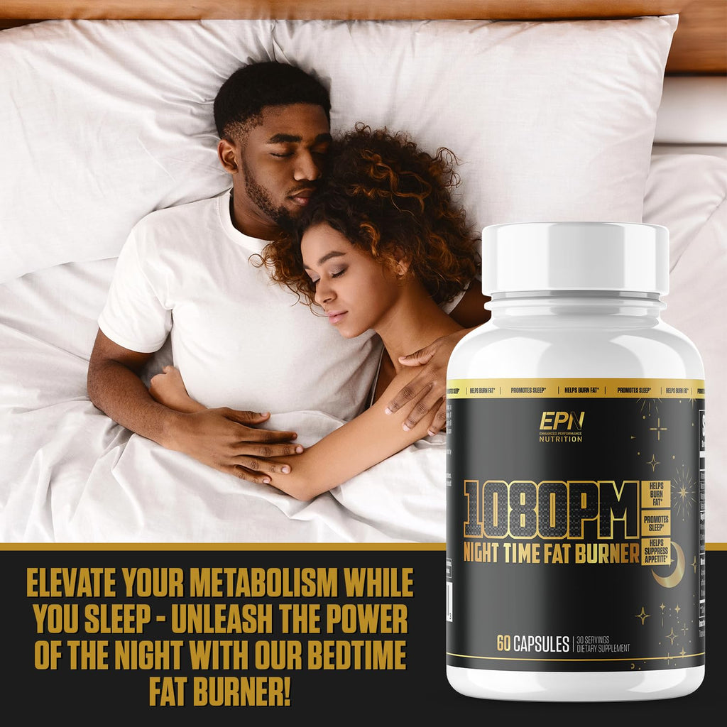 1080PM Thermogenic Night Time Fat Burner | #1 Sleep Aid Fat Loss Supplement to Reduce - AB Mystery