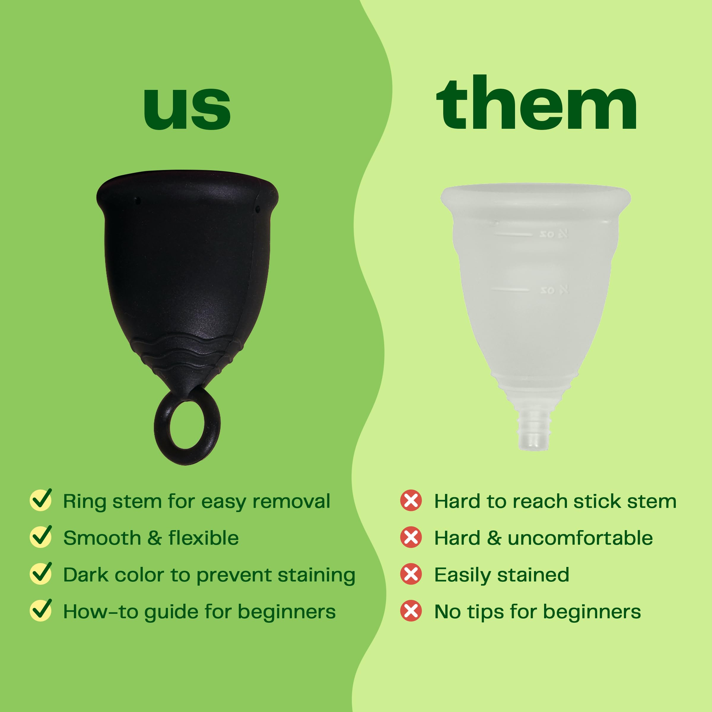 Viv for Your V Menstrual Cup | Extra Small | Safe, Comfortable, Alternative to Tampons and Pads - AB Mystery